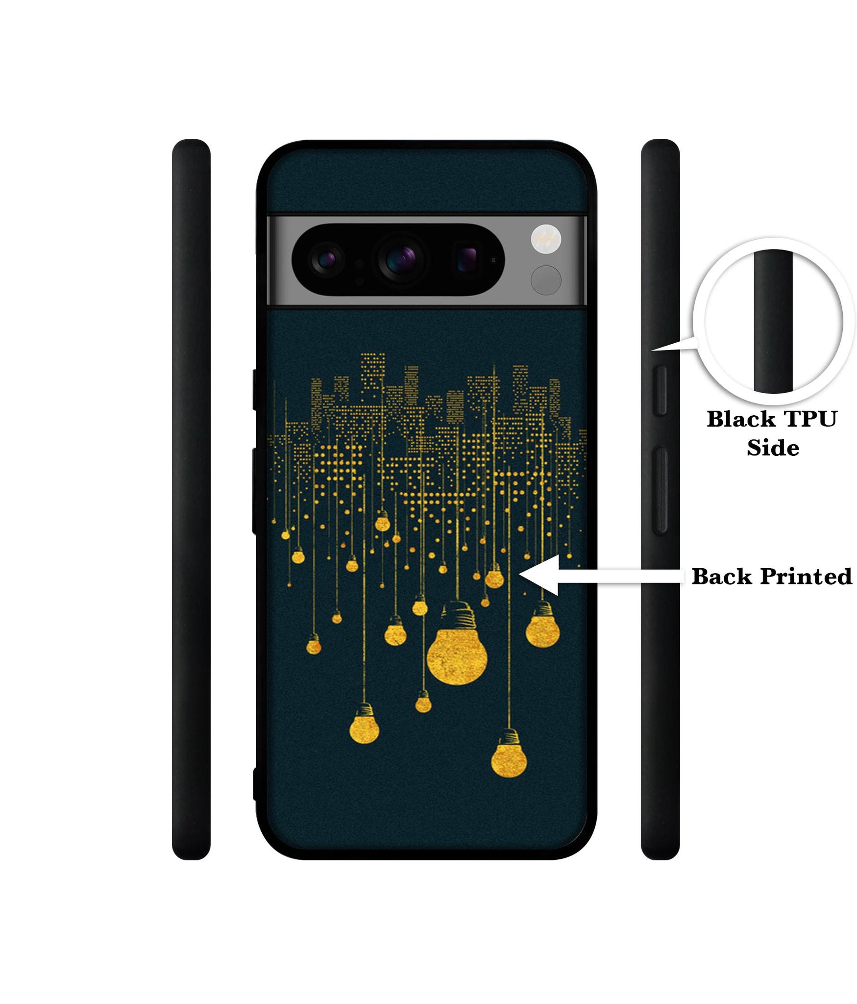 City Light Pattern Designer 2D Printed Back Case Cover for Google Pixel 8 Pro 5G
