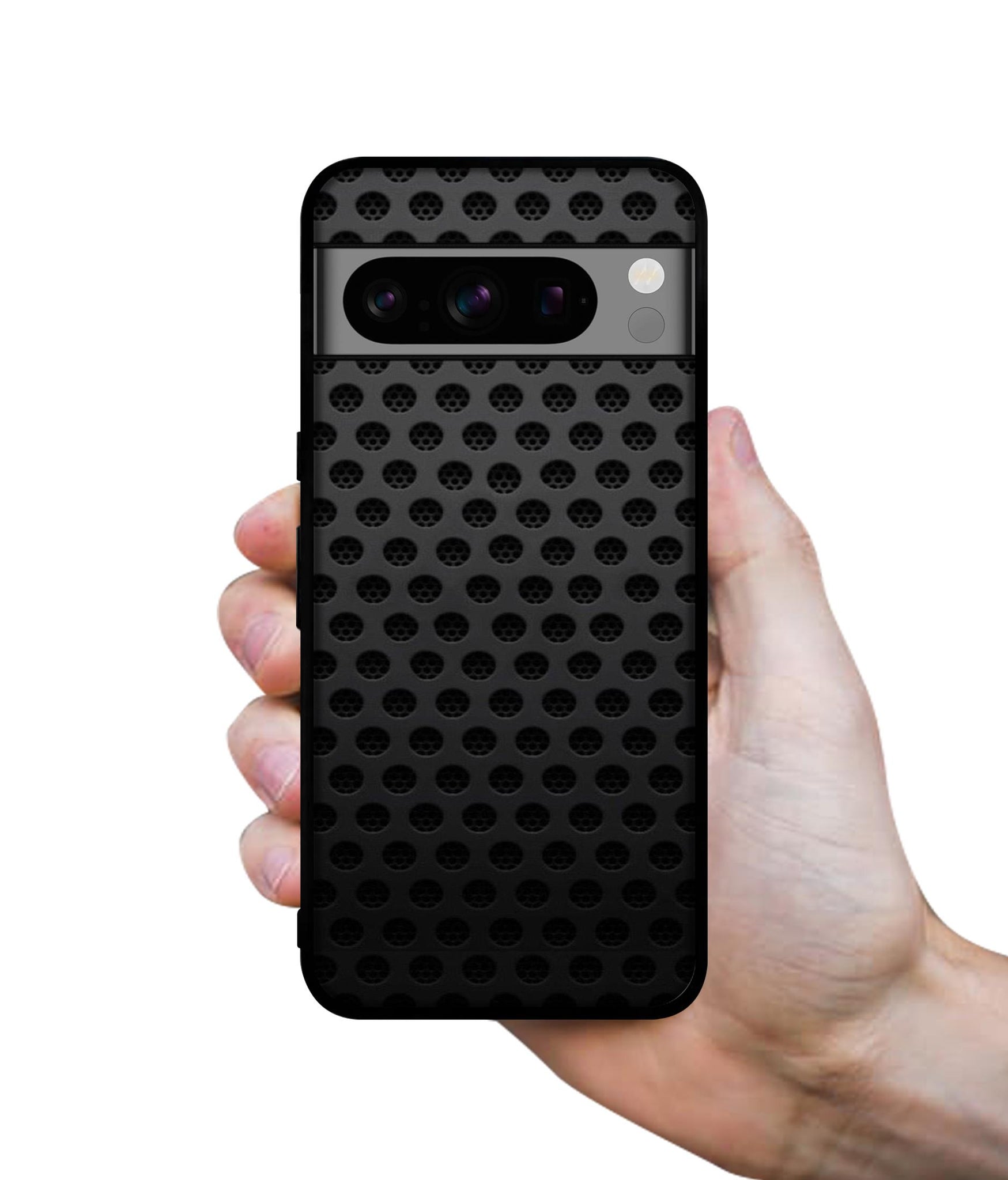 Black Circle Designer 2D Printed Back Case Cover for Google Pixel 8 Pro 5G