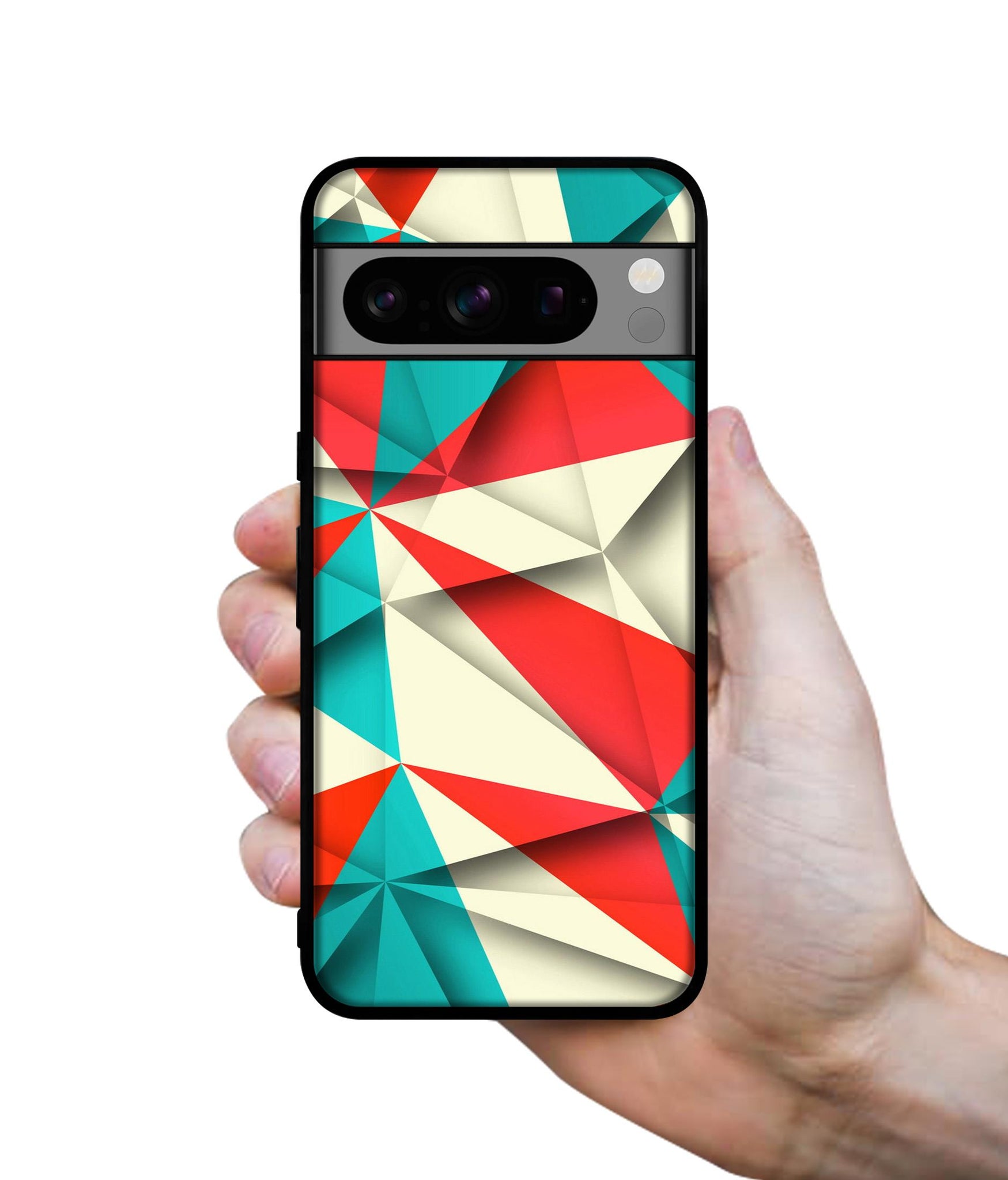 Red Blue White Pattern Designer 2D Printed Back Case Cover for Google Pixel 8 Pro 5G