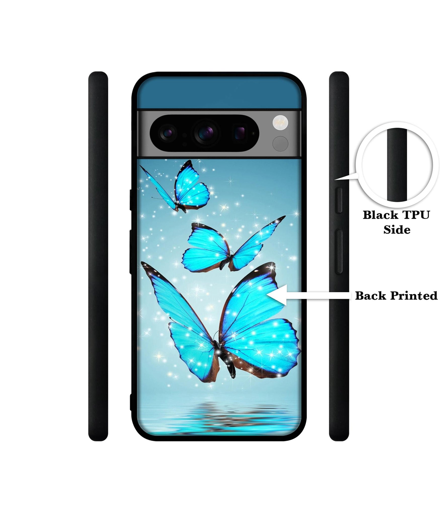 Flying Butterflies Designer 2D Printed Back Case Cover for Google Pixel 8 Pro 5G