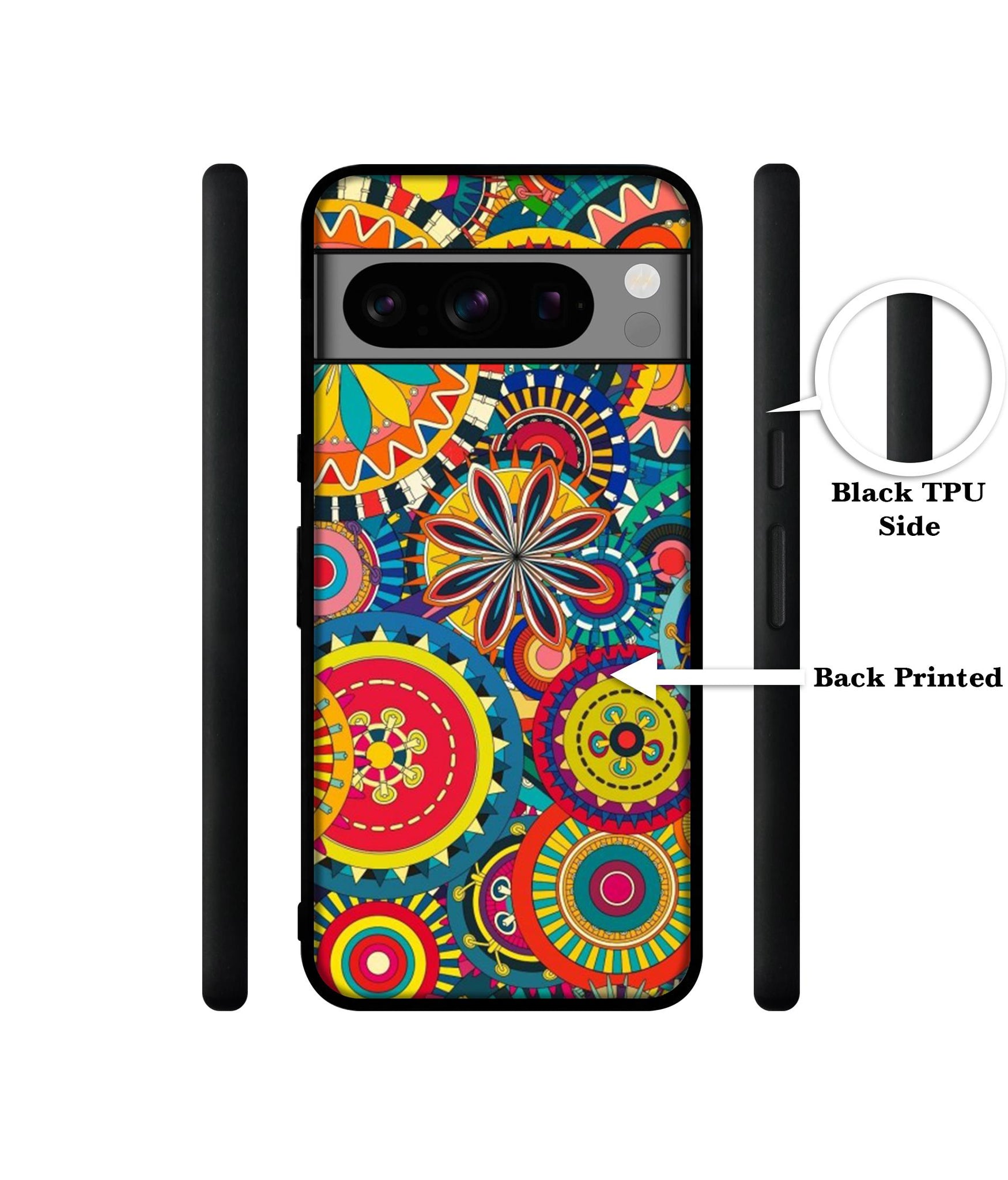 Ring Pattern Print Designer 2D Printed Back Case Cover for Google Pixel 8 Pro 5G