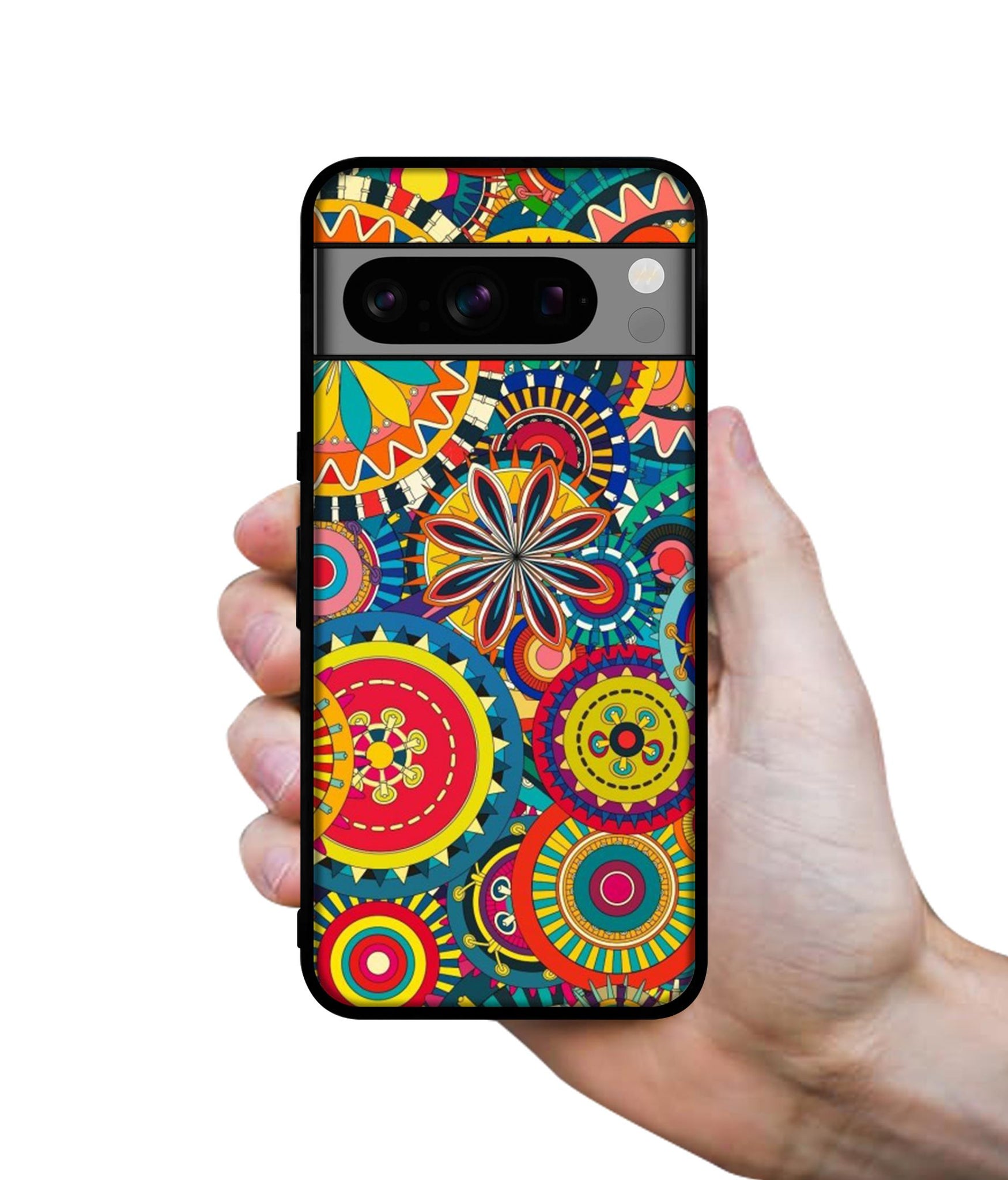 Ring Pattern Print Designer 2D Printed Back Case Cover for Google Pixel 8 Pro 5G