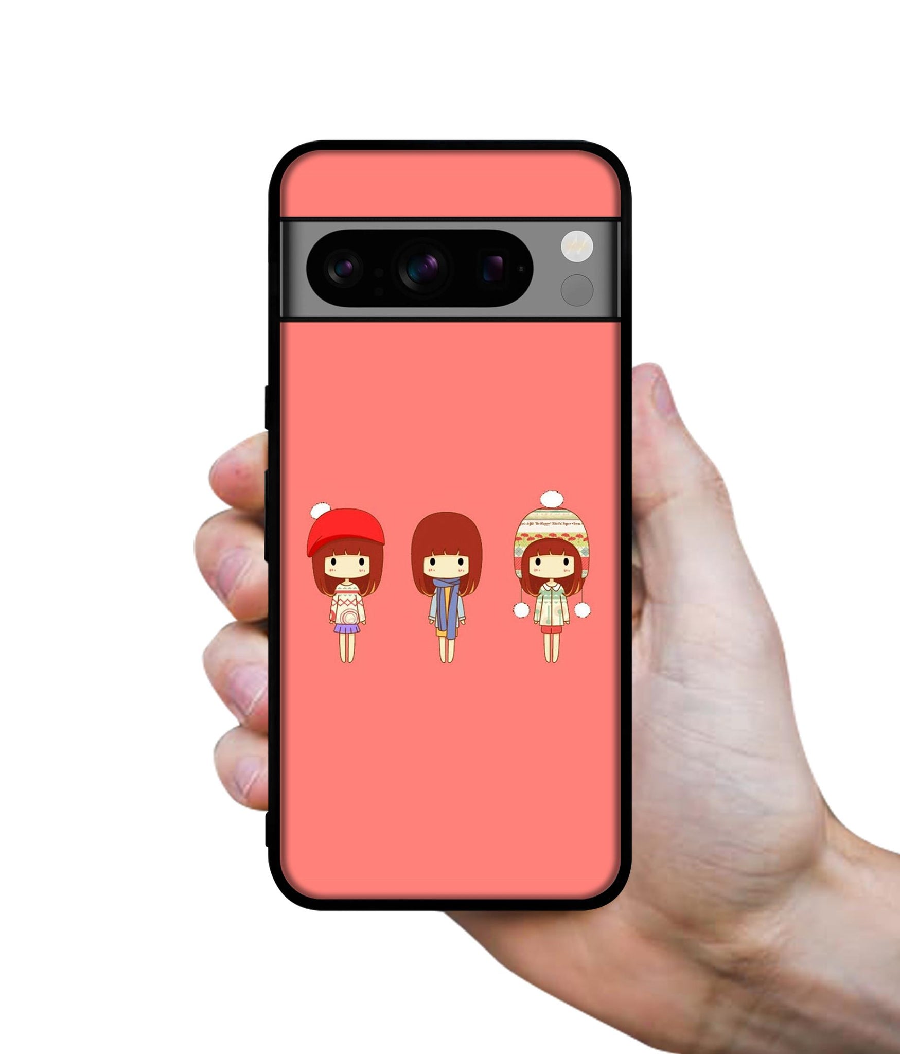Cute Girls Designer 2D Printed Back Case Cover for Google Pixel 8 Pro 5G