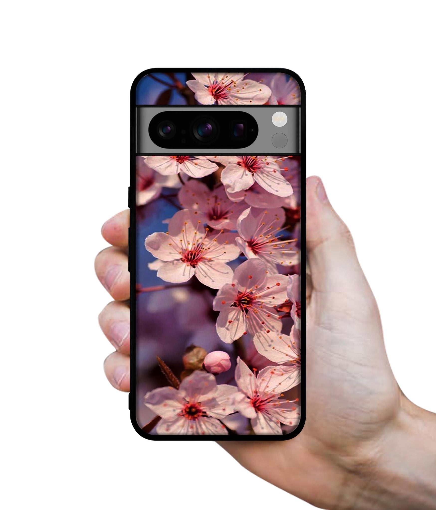 Pink Flowers Pattern Designer 2D Printed Back Case Cover for Google Pixel 8 Pro 5G