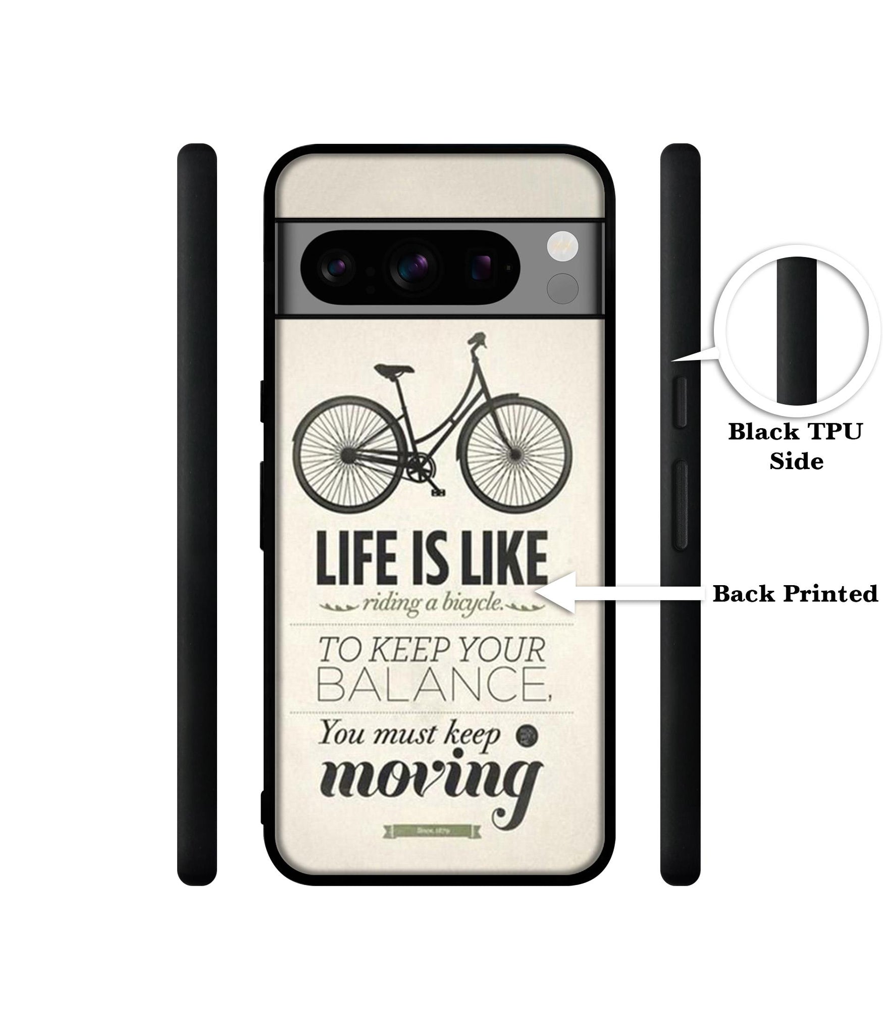 Life is Like Moving Designer 2D Printed Back Case Cover for Google Pixel 8 Pro 5G