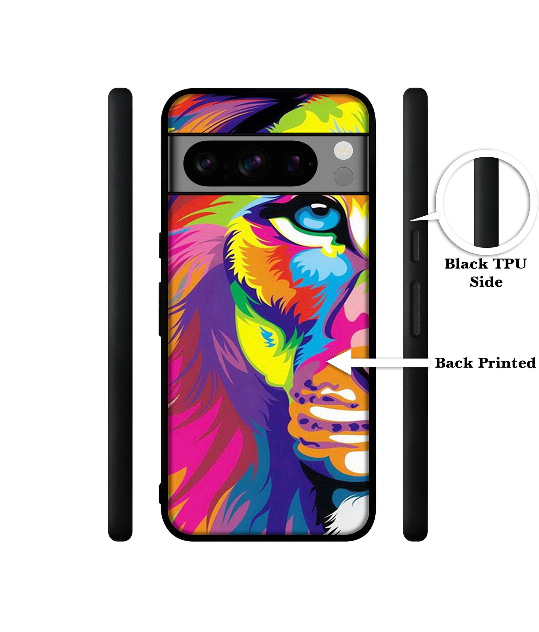 Lion Designer 2D Printed Back Case Cover for Google Pixel 8 Pro 5G