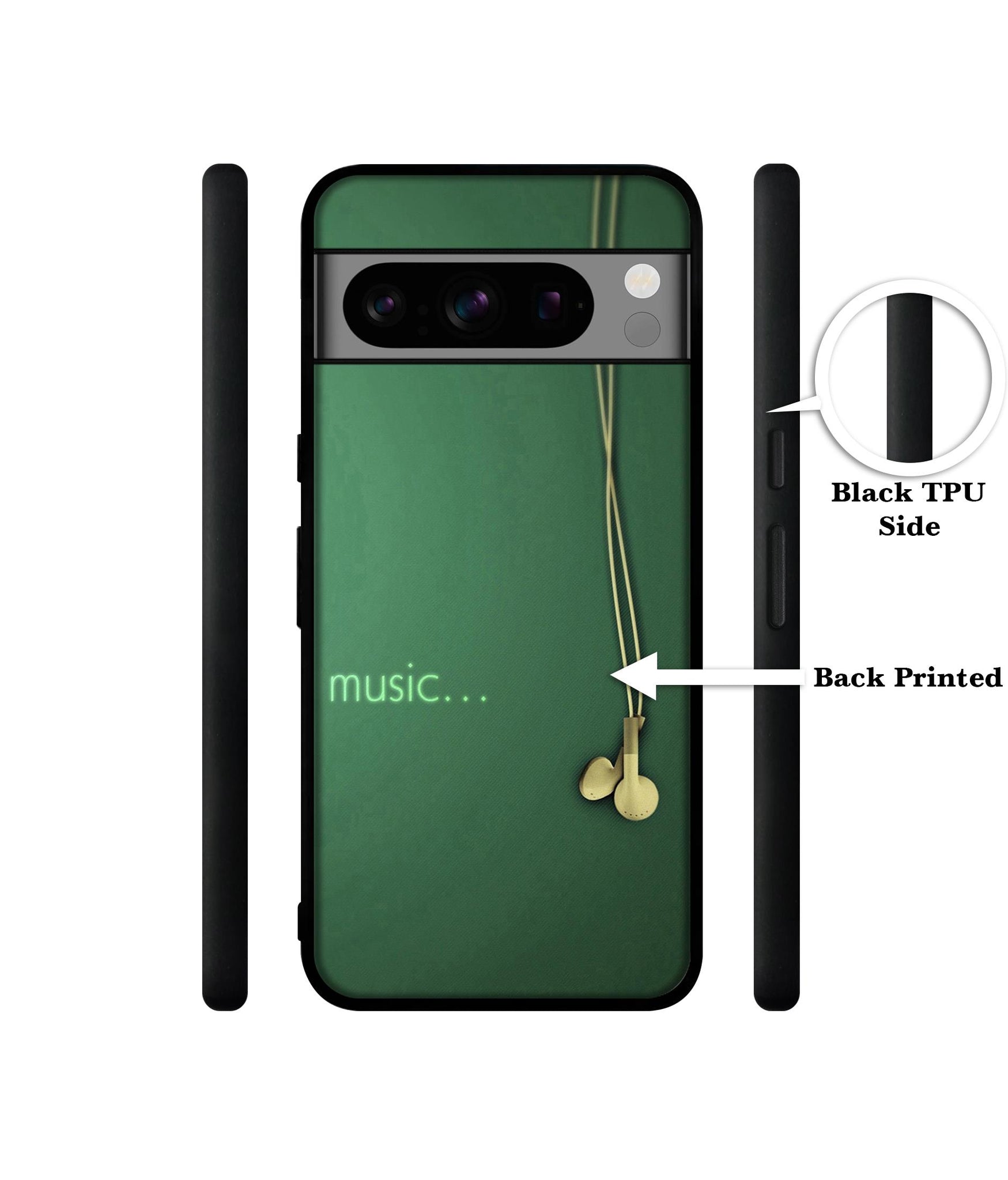 Headphone Music Designer 2D Printed Back Case Cover for Google Pixel 8 Pro 5G