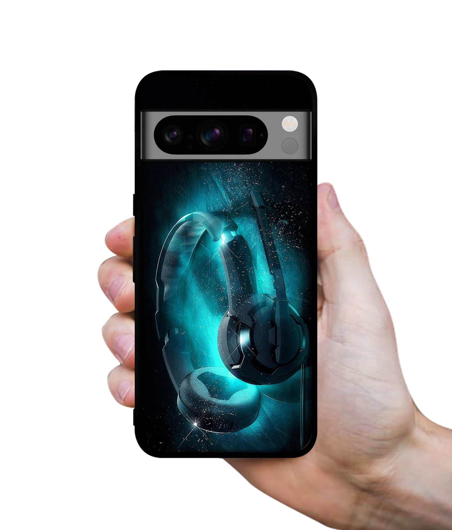 Cool Headphone Designer 2D Printed Back Case Cover for Google Pixel 8 Pro 5G