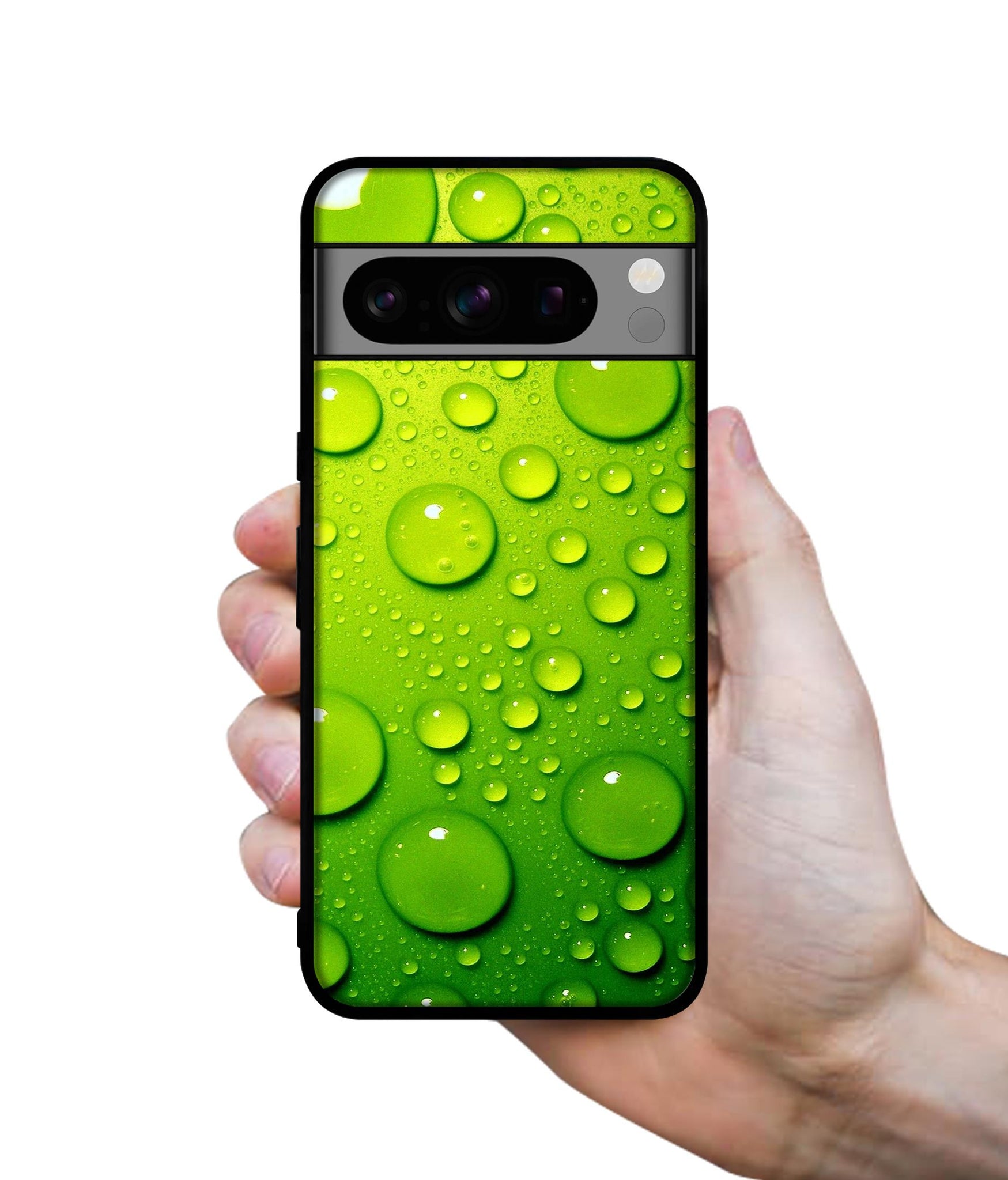 Green Bubbles Designer 2D Printed Back Case Cover for Google Pixel 8 Pro 5G