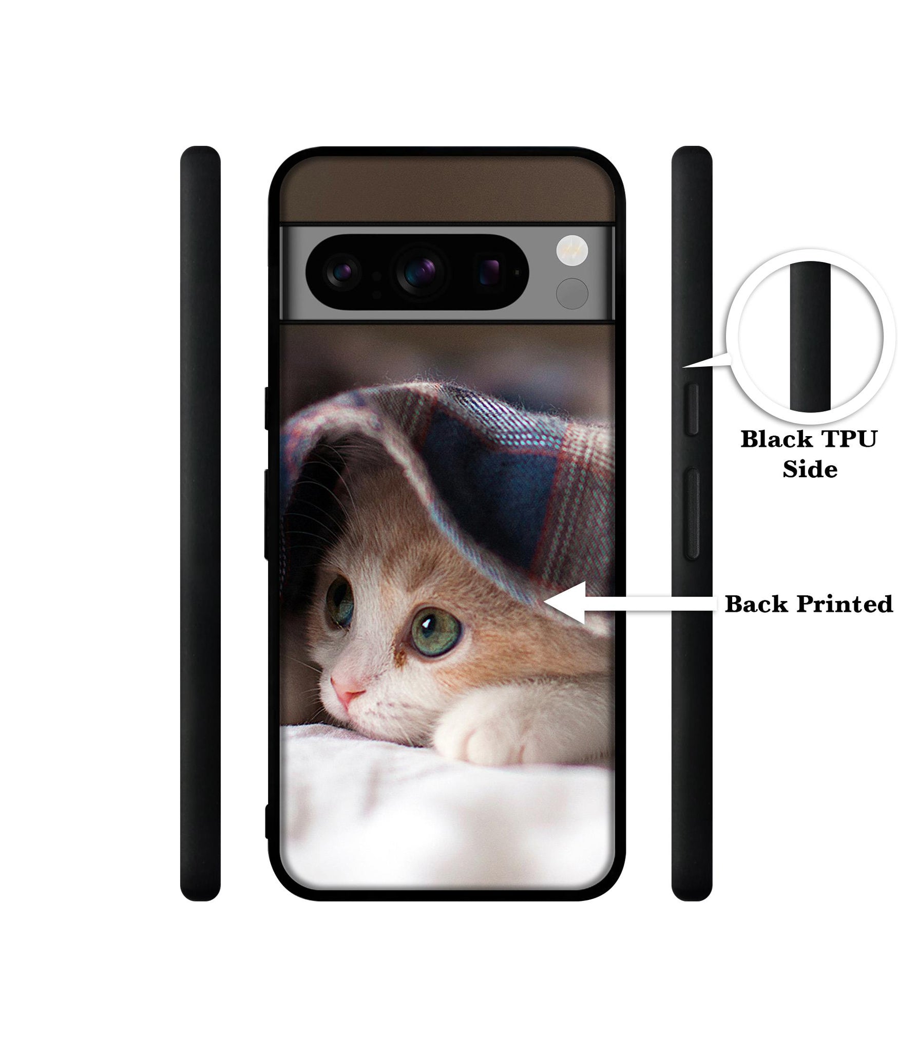 Sleepy Kitten Designer 2D Printed Back Case Cover for Google Pixel 8 Pro 5G