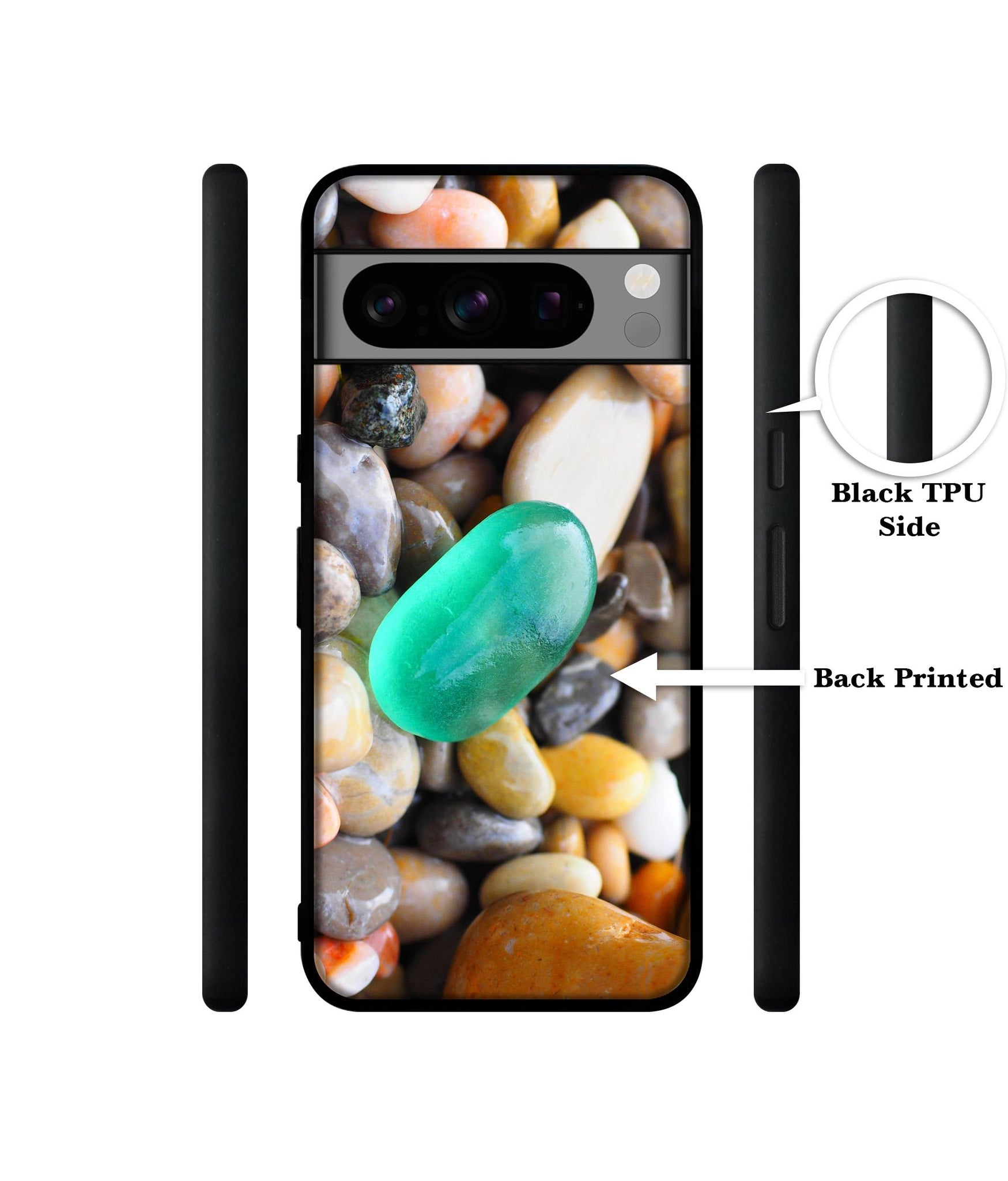 Sea Stones Designer 2D Printed Back Case Cover for Google Pixel 8 Pro 5G