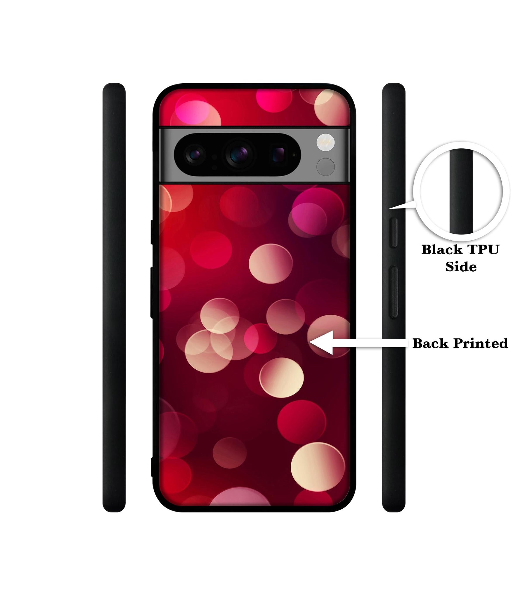 3D Circles Designer 2D Printed Back Case Cover for Google Pixel 8 Pro 5G
