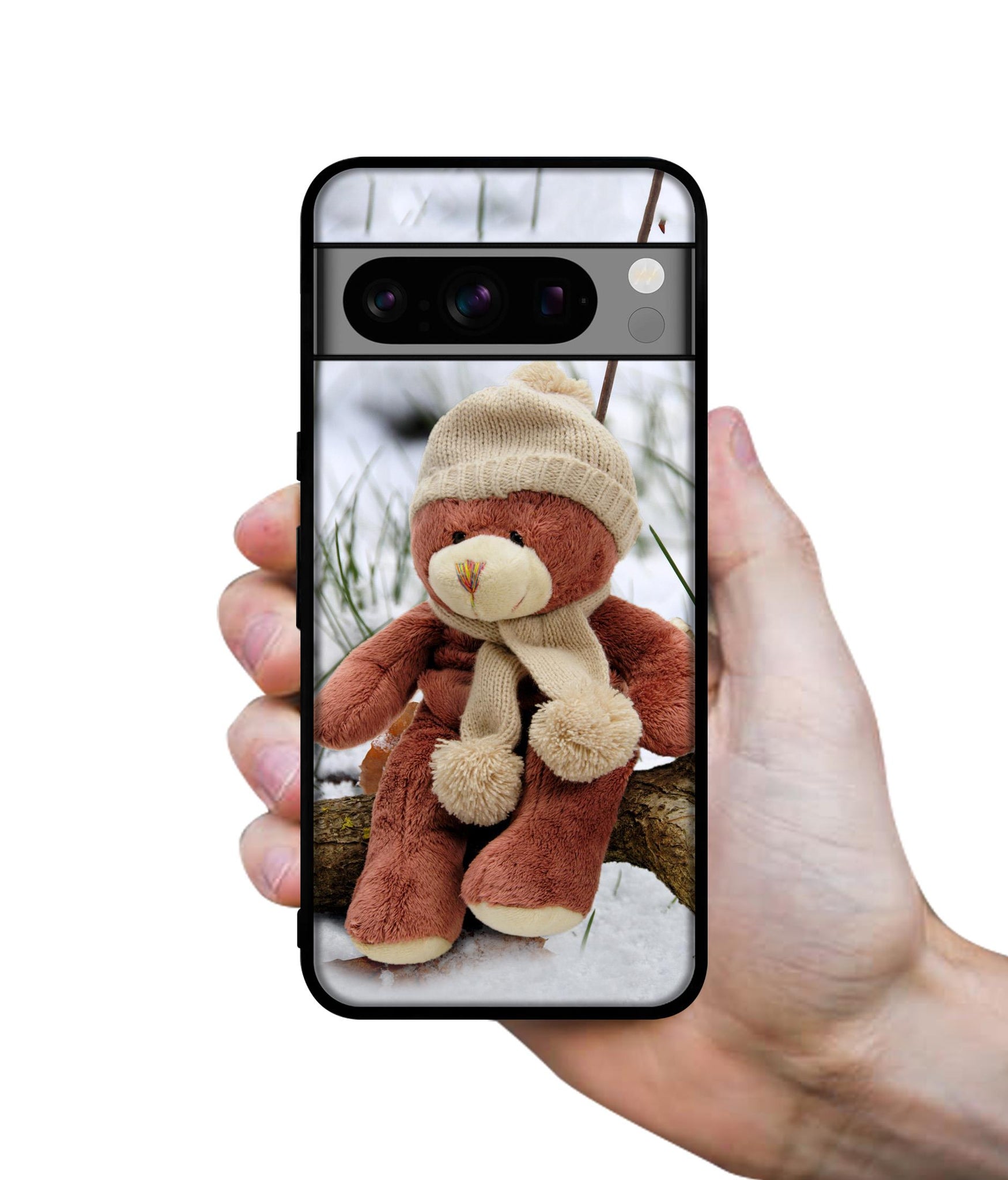 Woolen Bear Designer 2D Printed Back Case Cover for Google Pixel 8 Pro 5G
