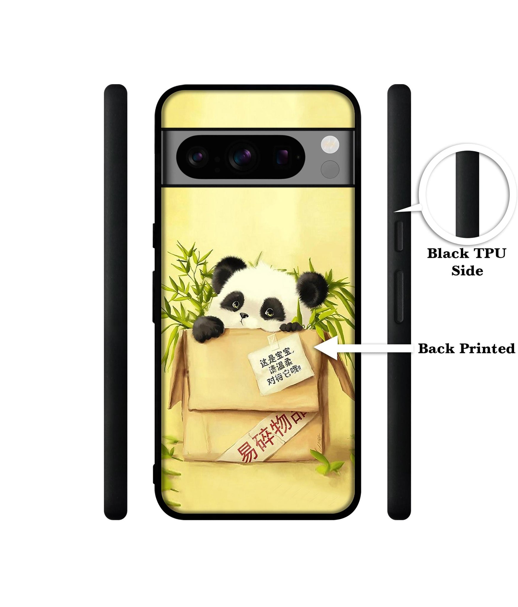 Panda In Box Designer 2D Printed Back Case Cover for Google Pixel 8 Pro 5G