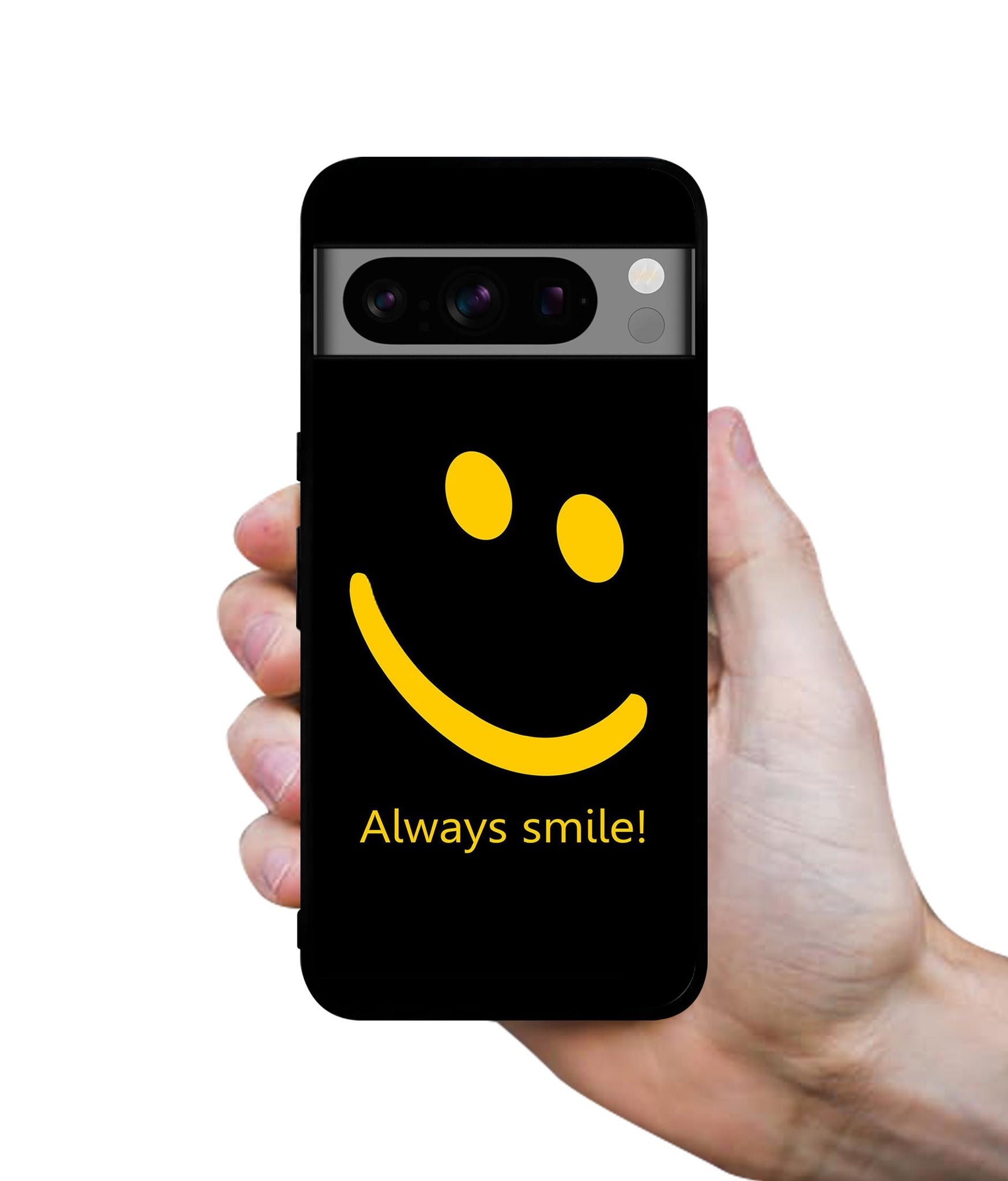 Always Smile Quote Designer 2D Printed Back Case Cover for Google Pixel 8 Pro 5G