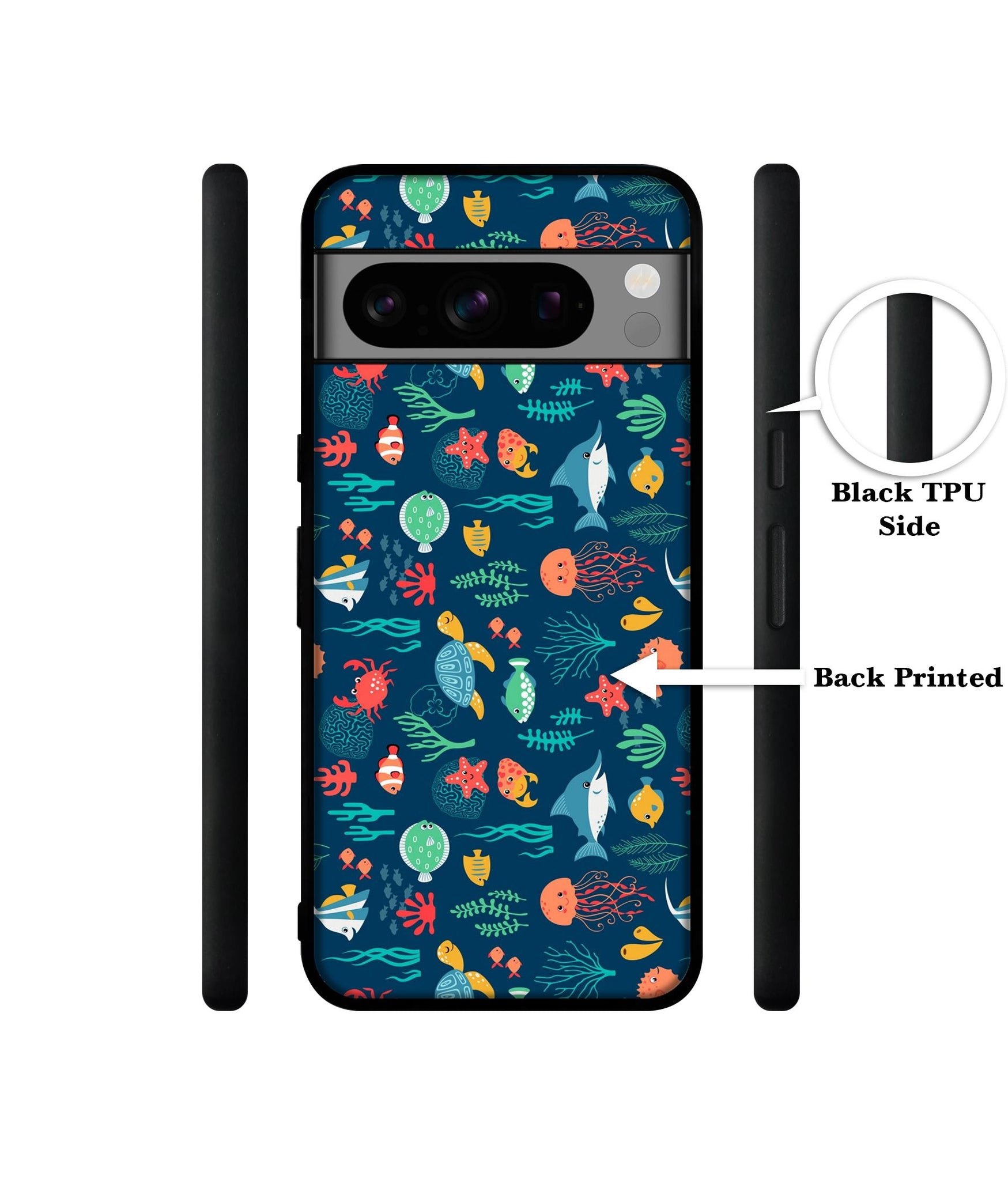 Aquarium Texture Designer 2D Printed Back Case Cover for Google Pixel 8 Pro 5G