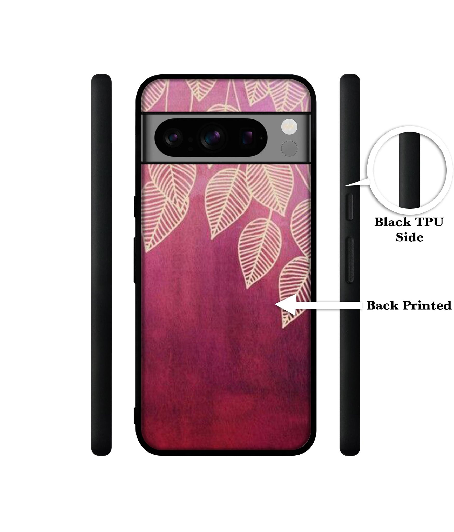 Leaf Pattern Designer 2D Printed Back Case Cover for Google Pixel 8 Pro 5G