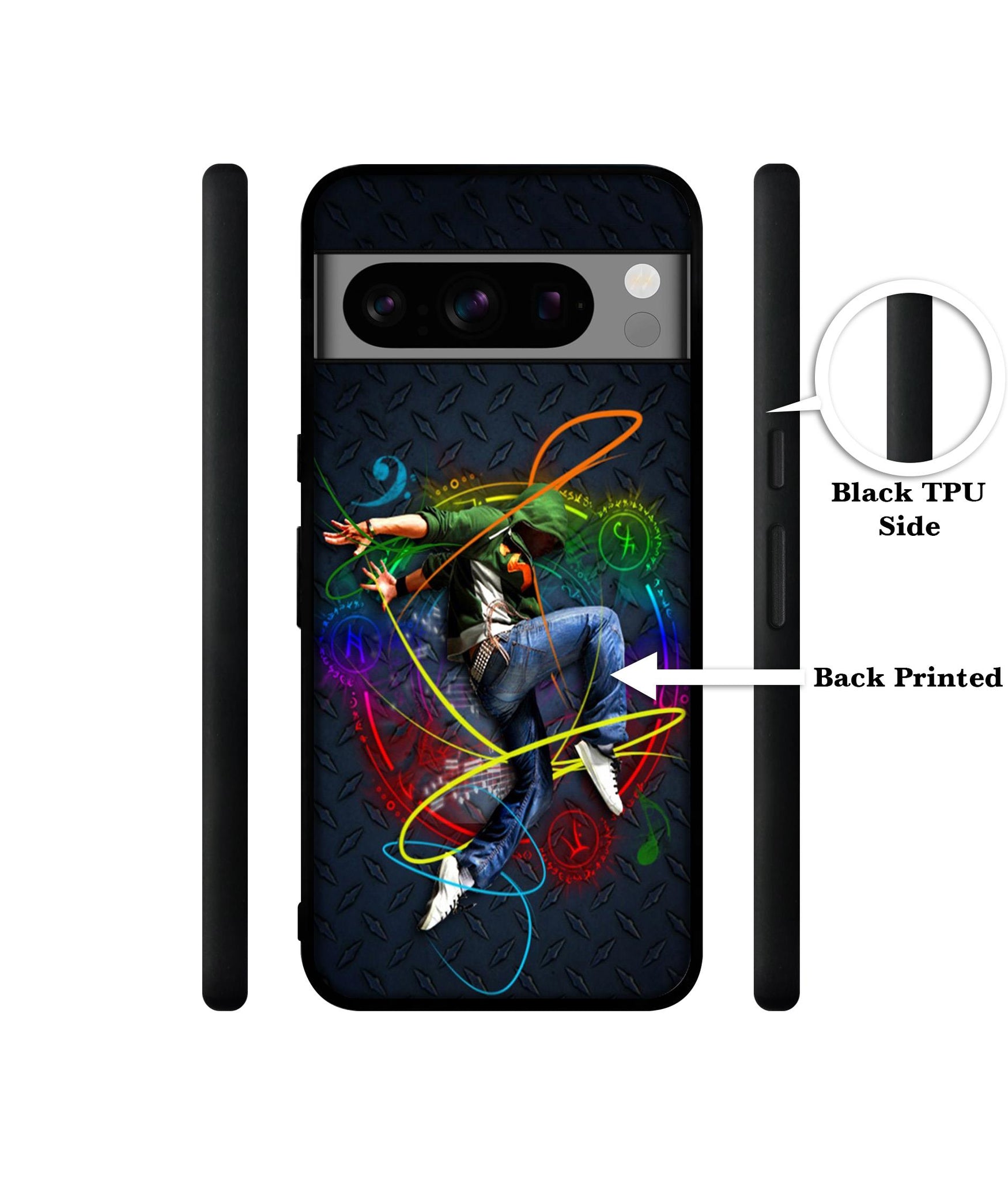 Boy With Music Designer 2D Printed Back Case Cover for Google Pixel 8 Pro 5G