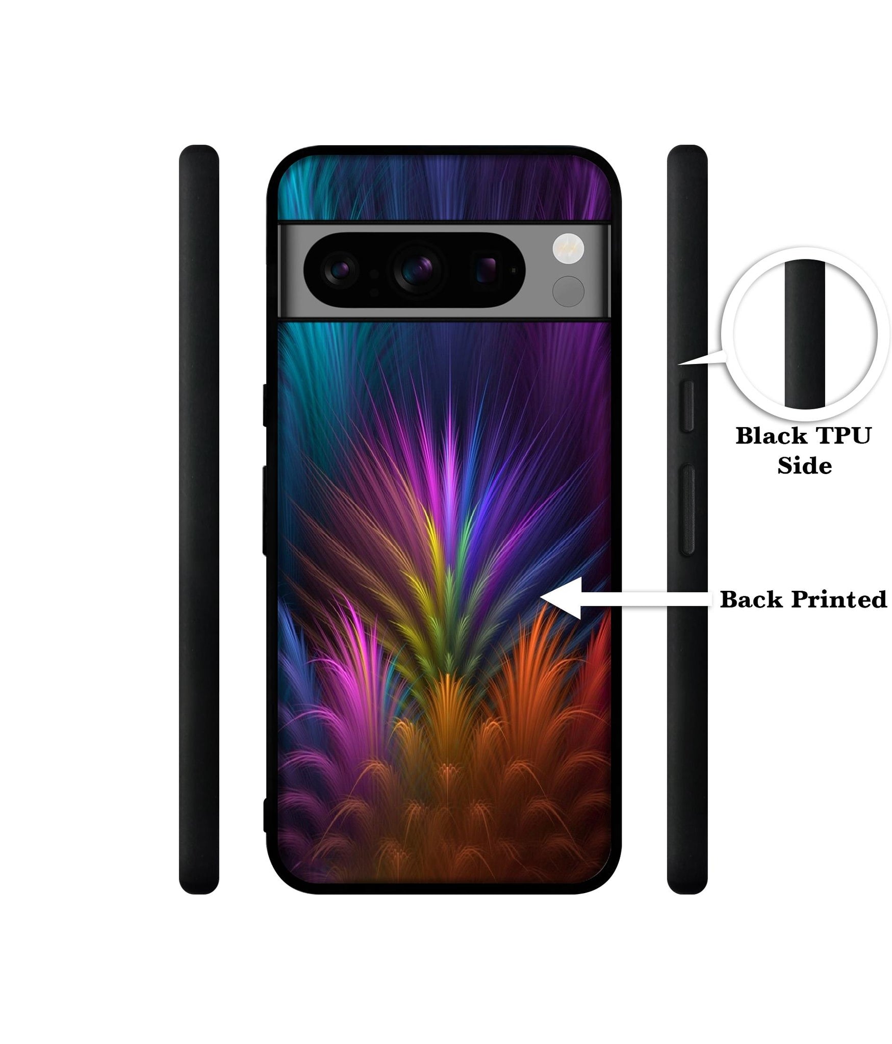 Multicoloured Designer 2D Printed Back Case Cover for Google Pixel 8 Pro 5G