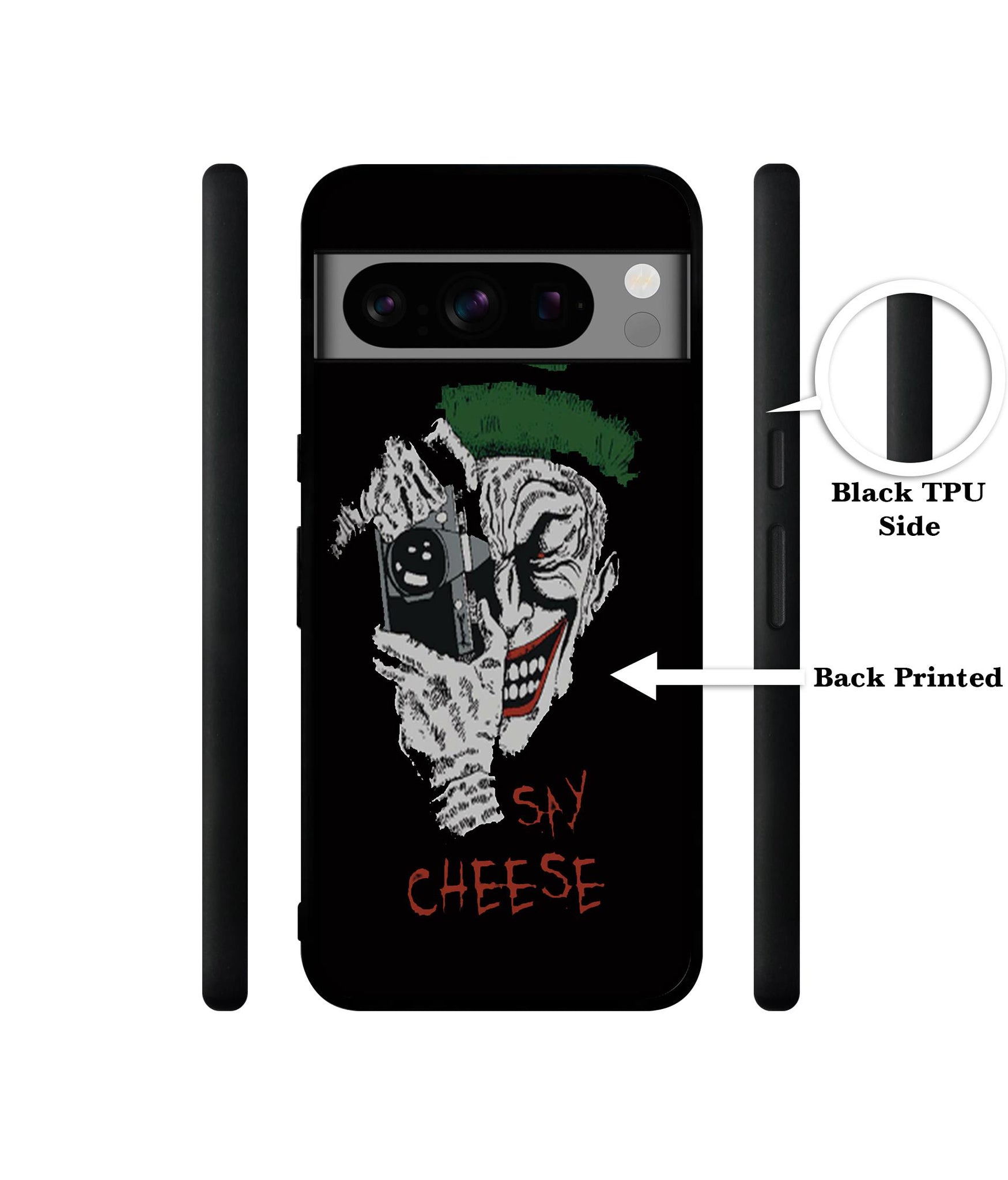 Joker Say Cheese Designer 2D Printed Back Case Cover for Google Pixel 8 Pro 5G