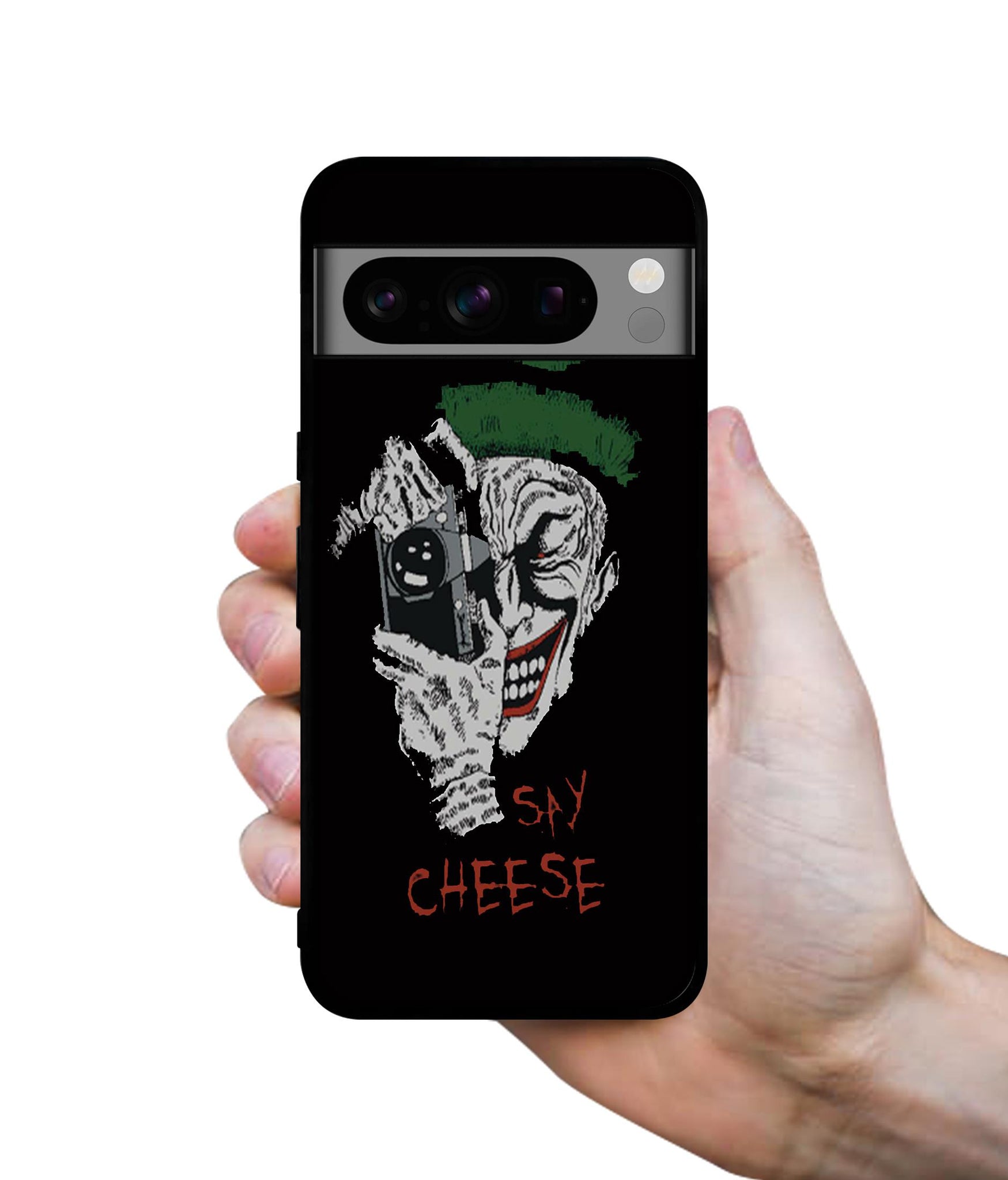 Joker Say Cheese Designer 2D Printed Back Case Cover for Google Pixel 8 Pro 5G