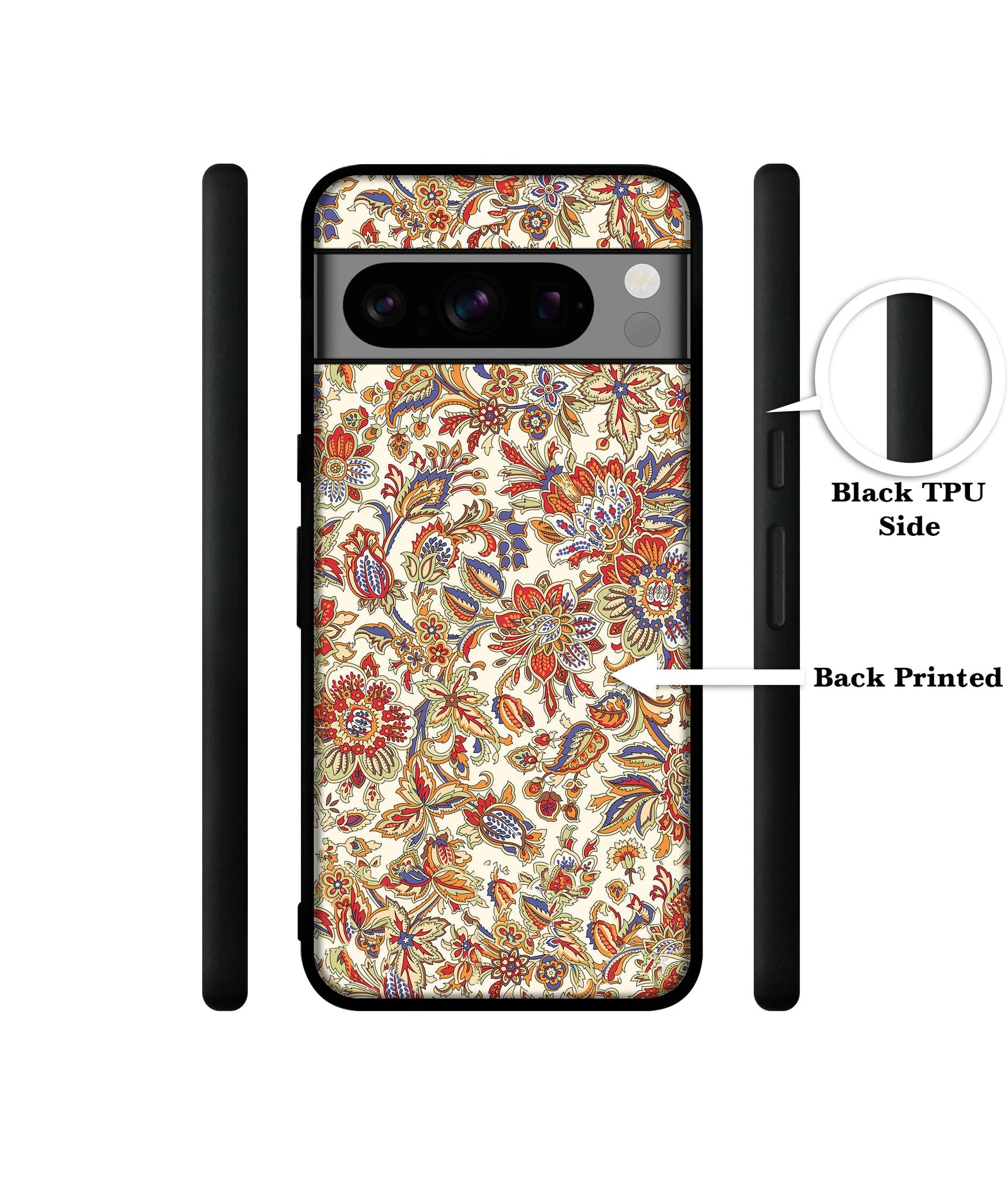 Floral Designer 2D Printed Back Case Cover for Google Pixel 8 Pro 5G