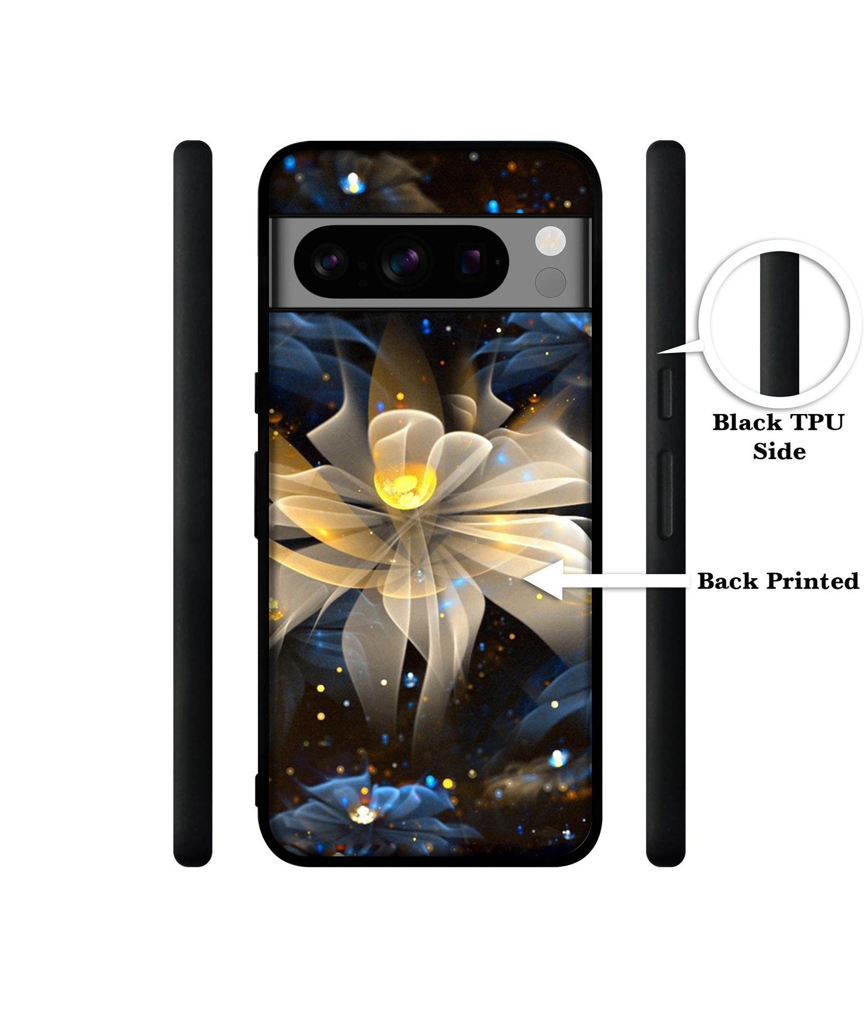 Art Flower Designer 2D Printed Back Case Cover for Google Pixel 8 Pro 5G