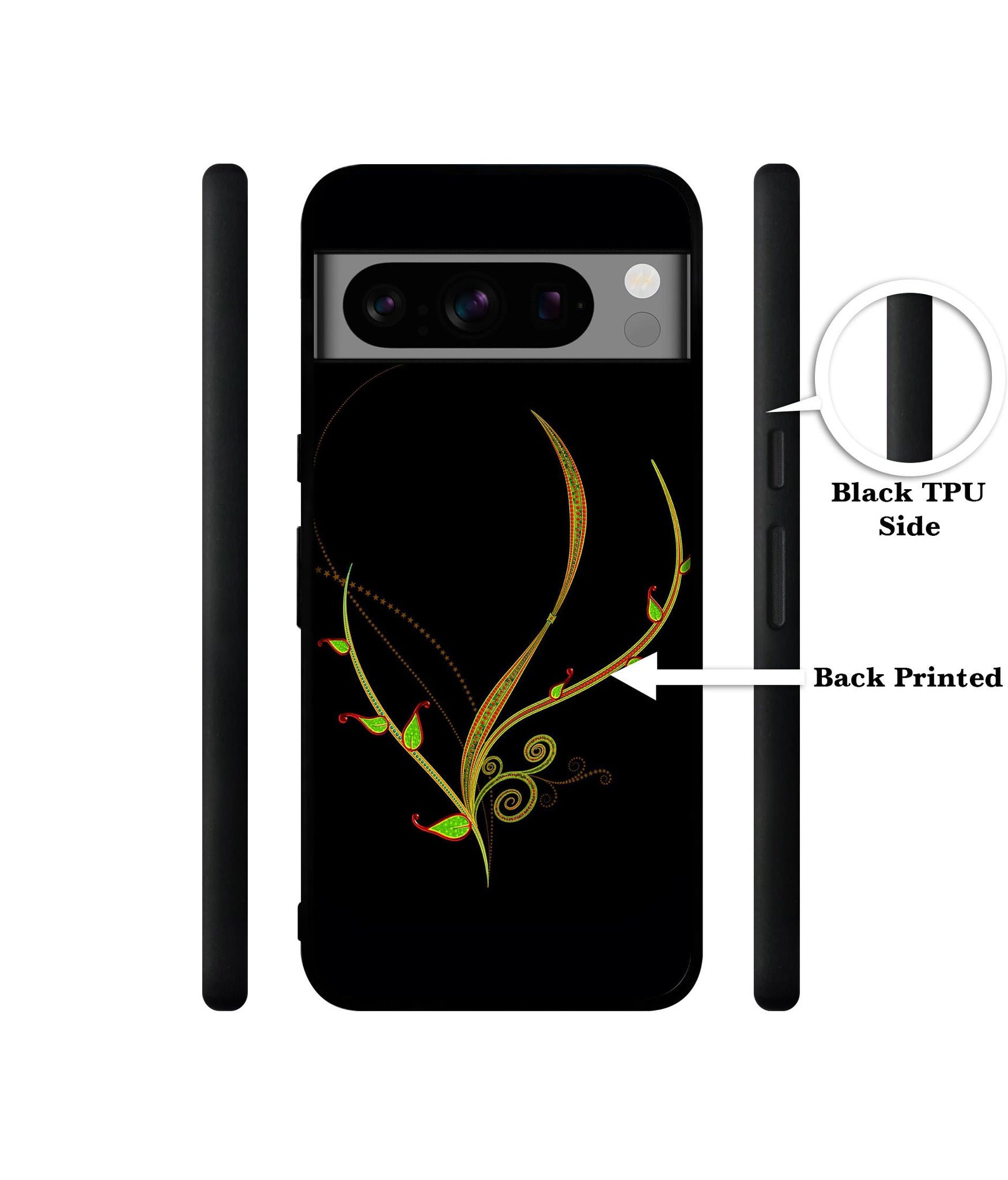 Yellow Pattern Designer 2D Printed Back Case Cover for Google Pixel 8 Pro 5G