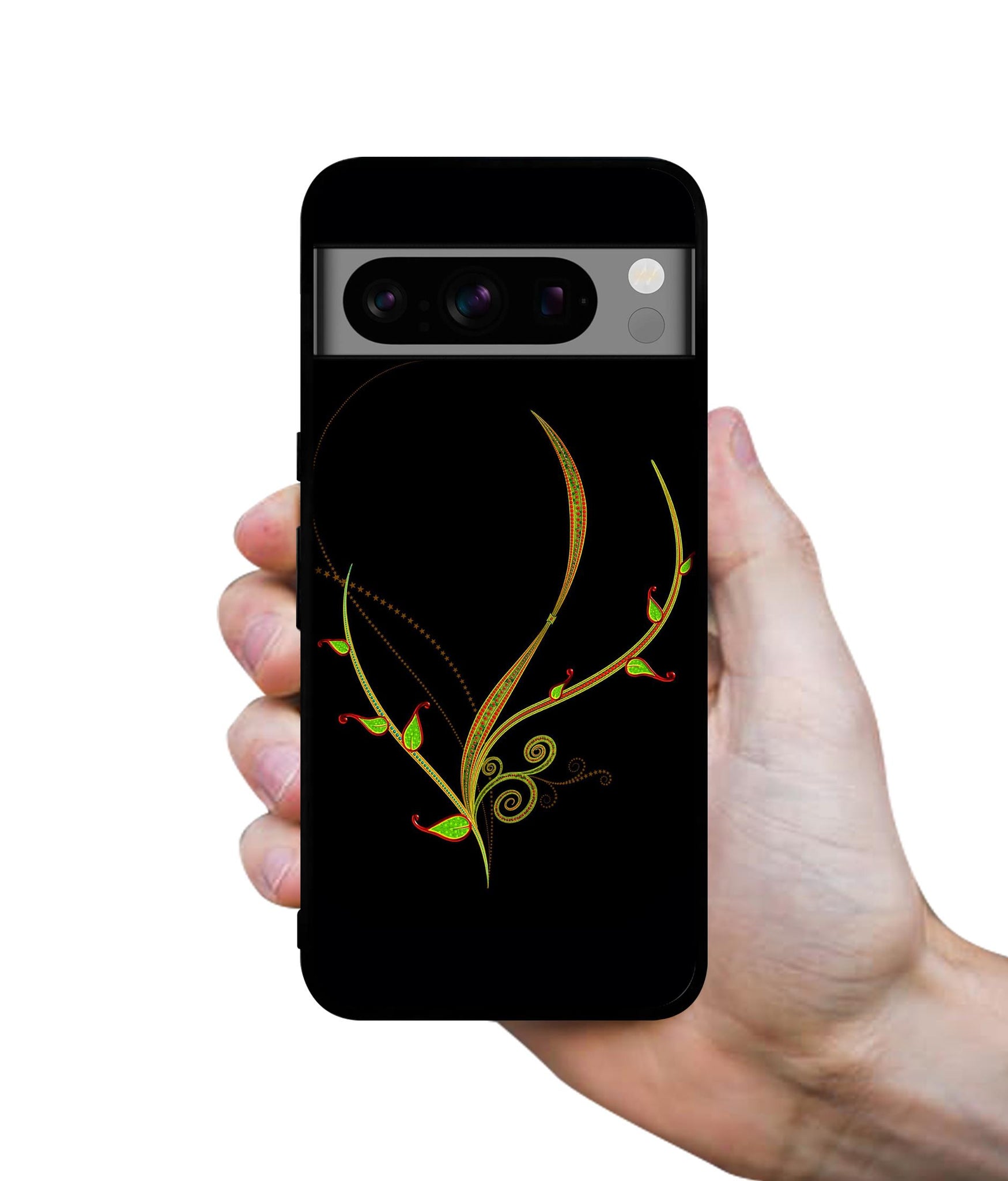 Yellow Pattern Designer 2D Printed Back Case Cover for Google Pixel 8 Pro 5G