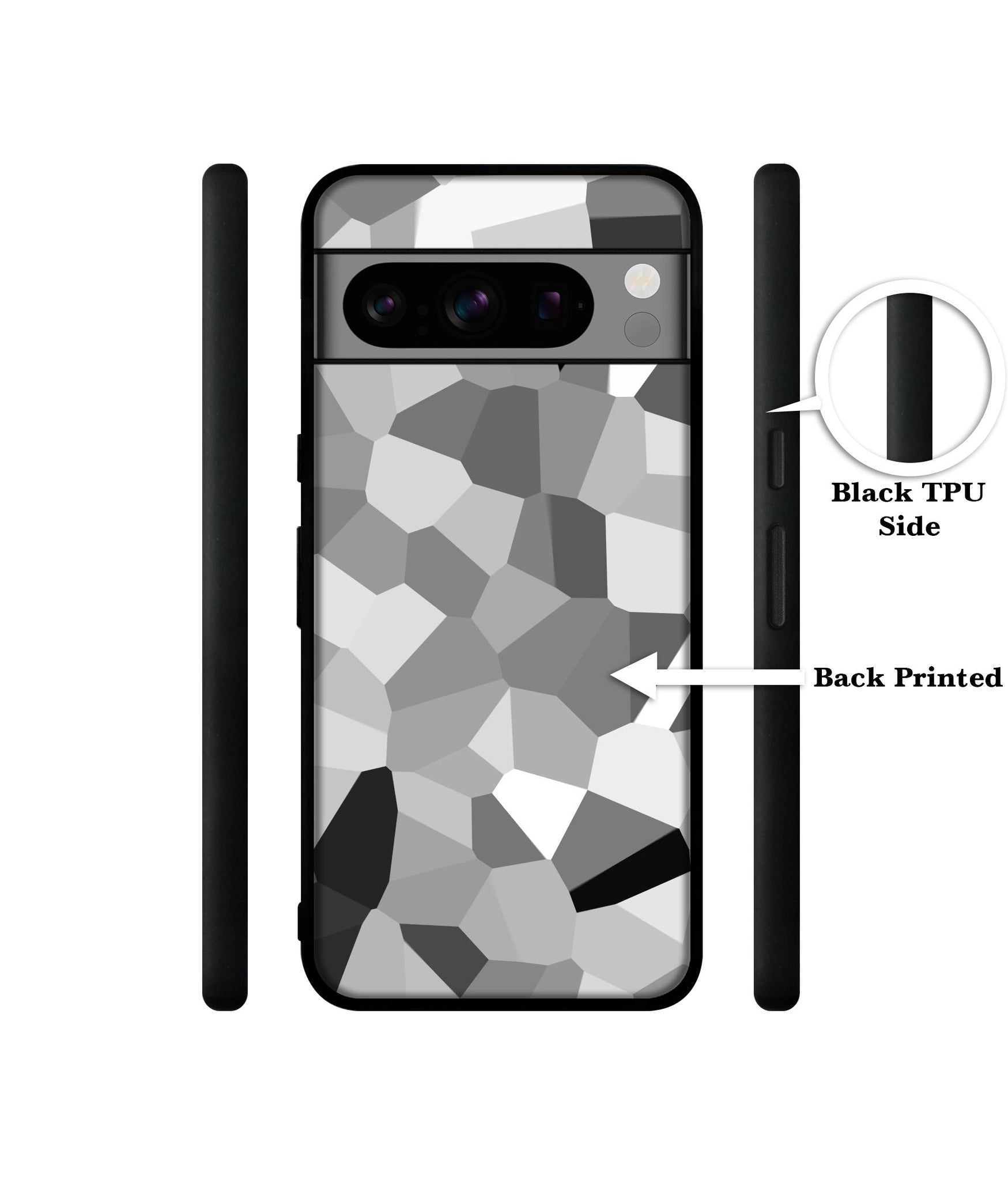 Black & White Mathematical Shape Designer 2D Printed Back Case Cover for Google Pixel 8 Pro 5G