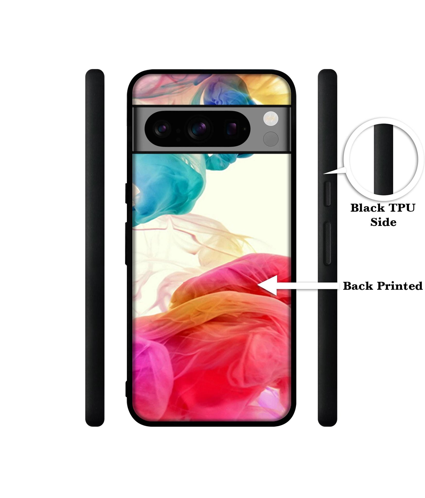 Colored Smoke Designer 2D Printed Back Case Cover for Google Pixel 8 Pro 5G