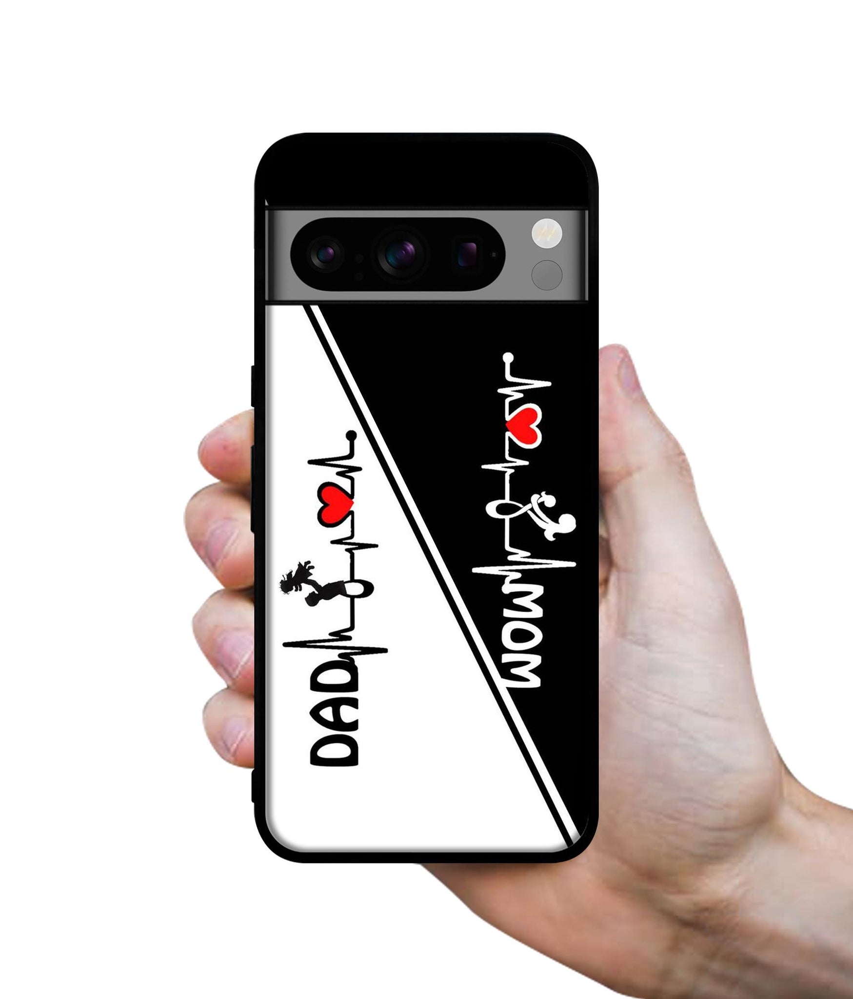Mom and Dad Lover Designer 2D Printed Back Case Cover for Google Pixel 8 Pro 5G