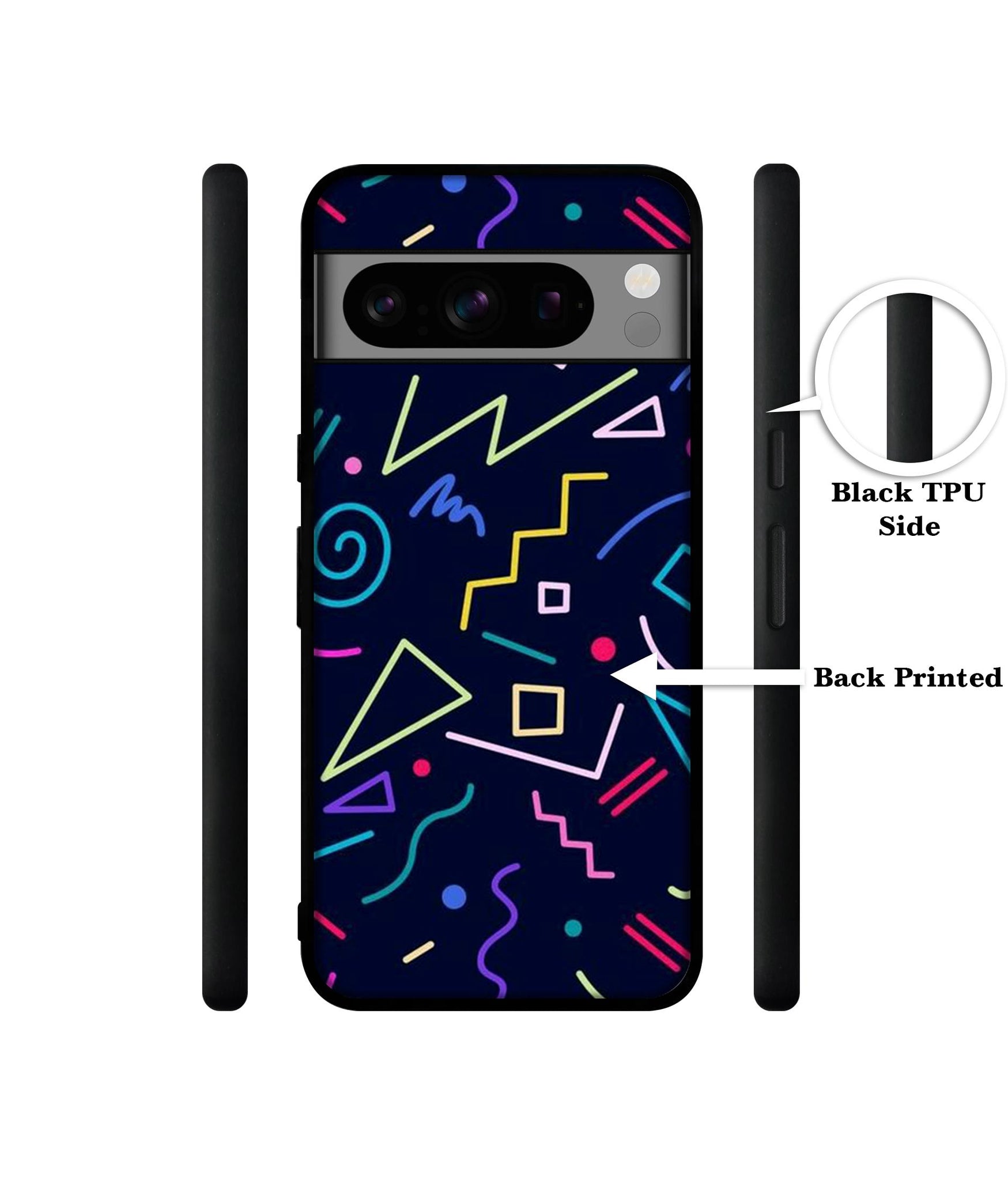 Retro Abstract Designer 2D Printed Back Case Cover for Google Pixel 8 Pro 5G
