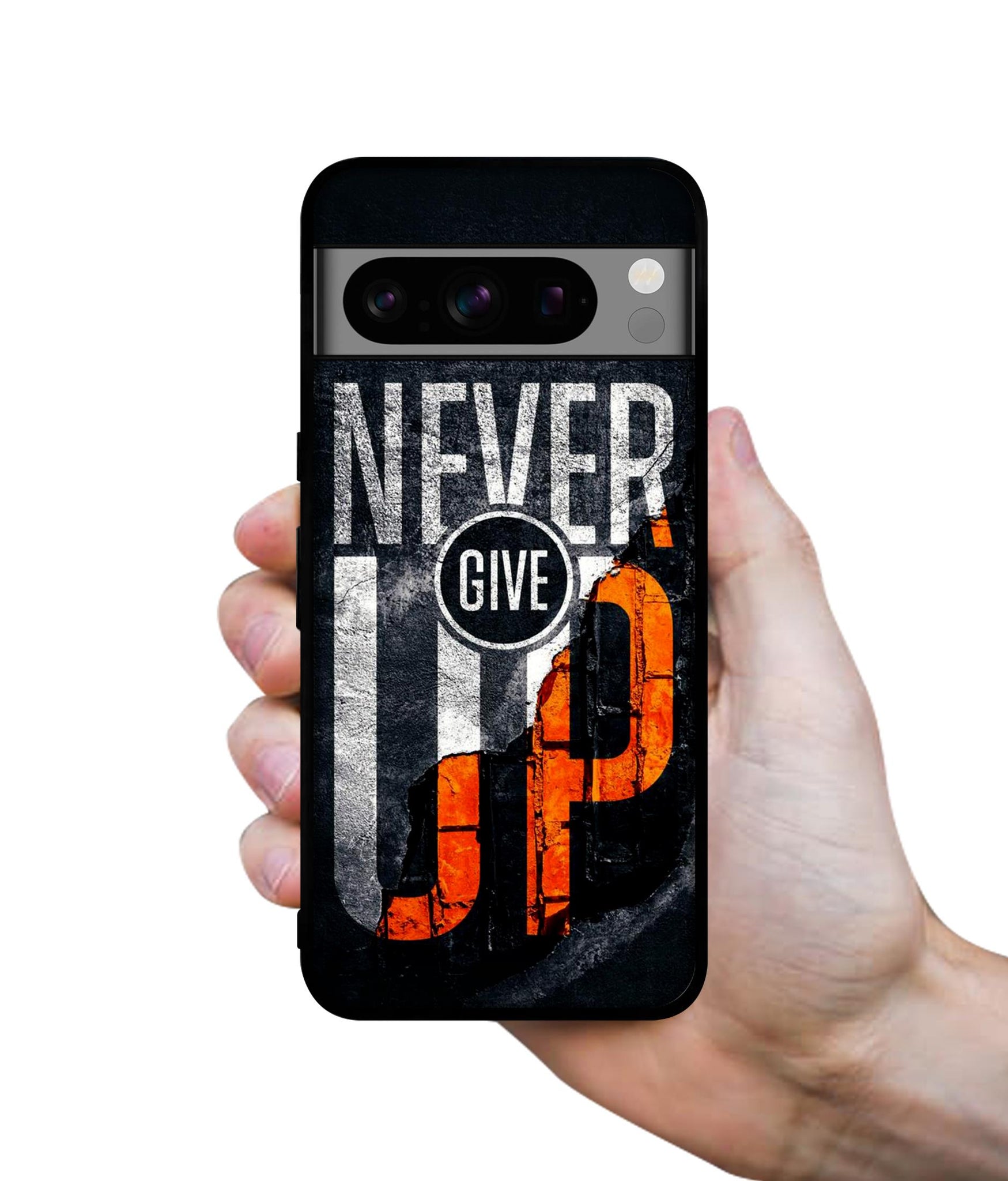 Never Give Up Designer 2D Printed Back Case Cover for Google Pixel 8 Pro 5G