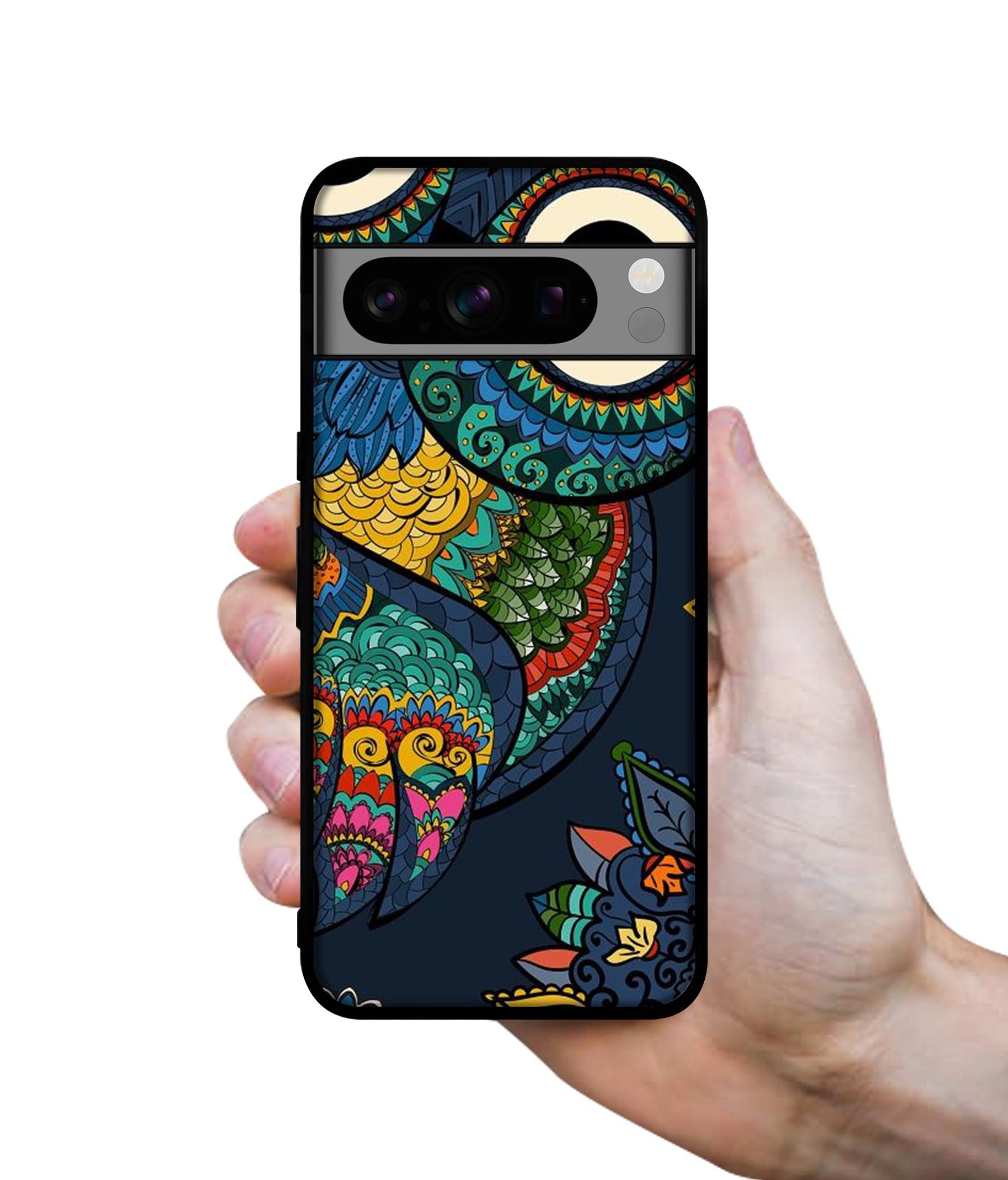 Owl Illustration Designer 2D Printed Back Case Cover for Google Pixel 8 Pro 5G