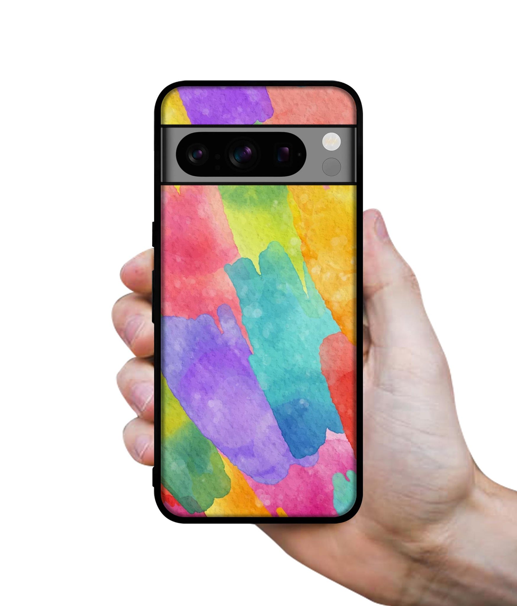 Water Paint Colorful Abstract Designer 2D Printed Back Case Cover for Google Pixel 8 Pro 5G