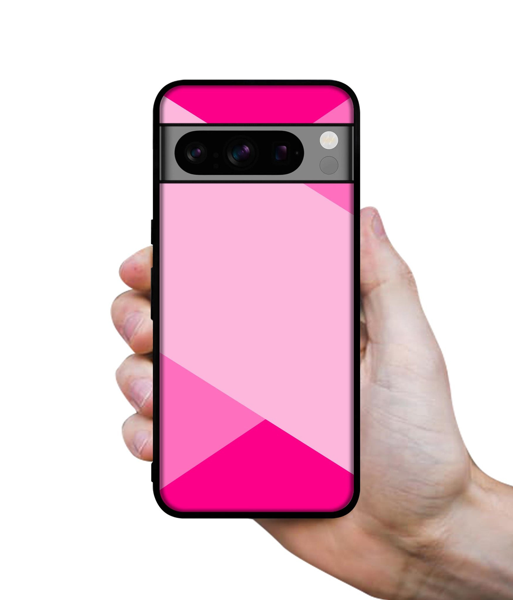 Pink Cross Vector Designer 2D Printed Back Case Cover for Google Pixel 8 Pro 5G