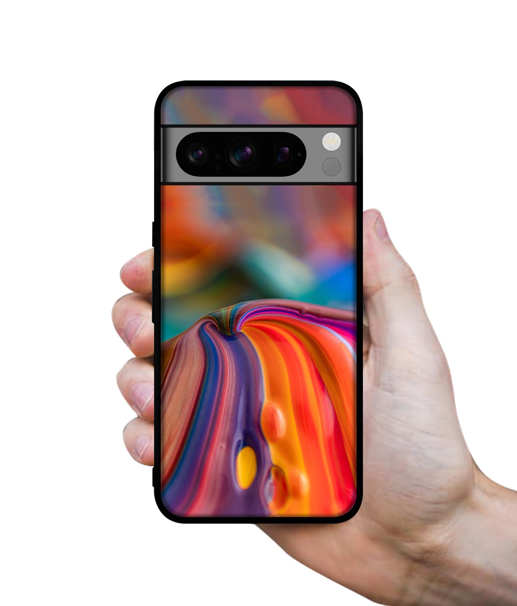 Rainbow Colors Designer 2D Printed Back Case Cover for Google Pixel 8 Pro 5G