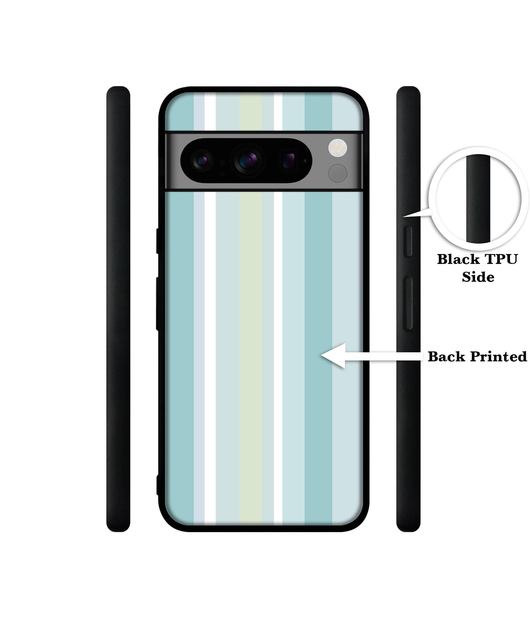 Light Green Stripes Designer 2D Printed Back Case Cover for Google Pixel 8 Pro 5G
