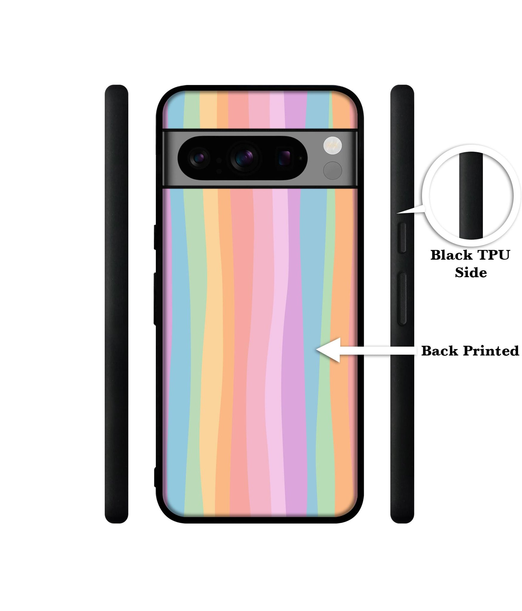 Cool Rainbow Designer 2D Printed Back Case Cover for Google Pixel 8 Pro 5G