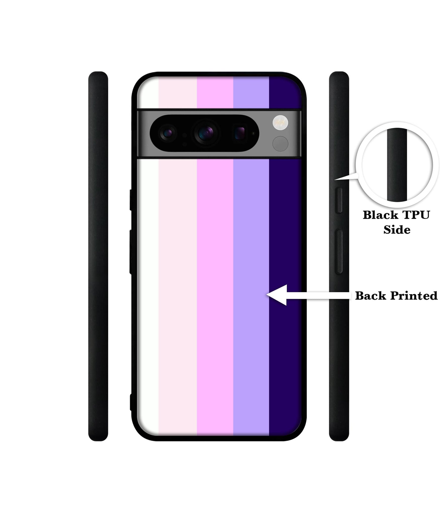 Pink and Purple Lines Designer 2D Printed Back Case Cover for Google Pixel 8 Pro 5G