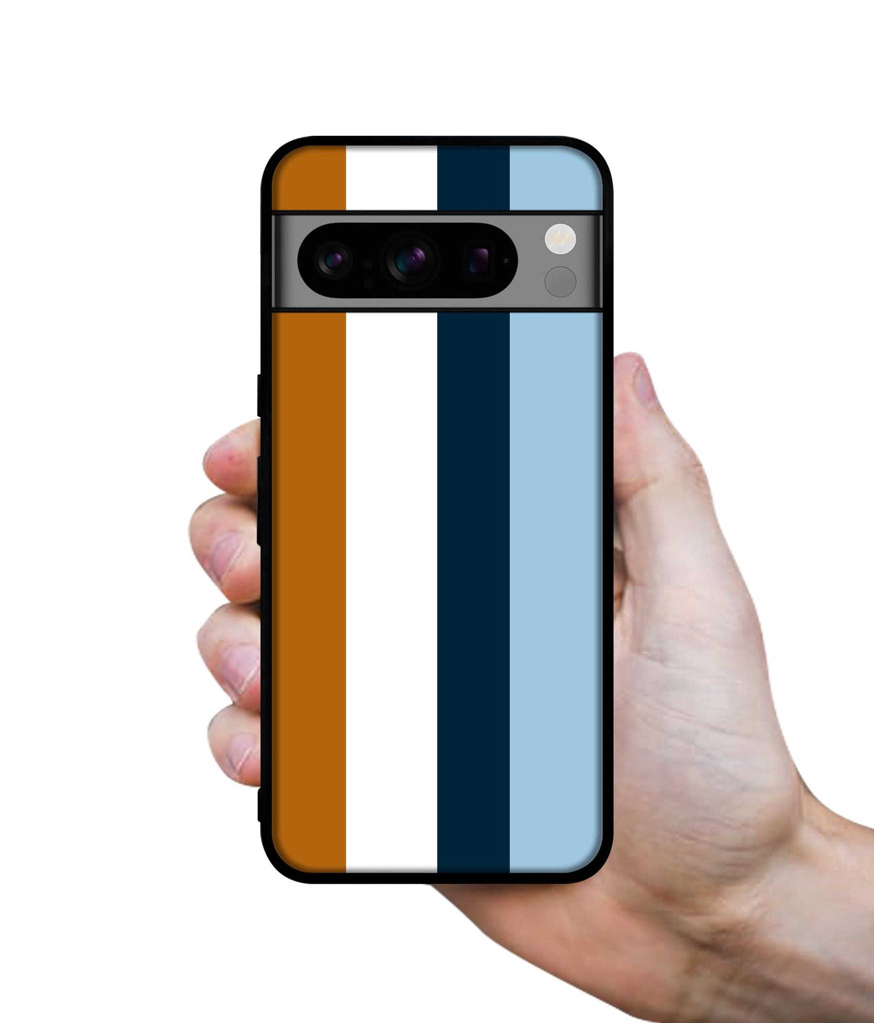 Color Stripes Designer 2D Printed Back Case Cover for Google Pixel 8 Pro 5G