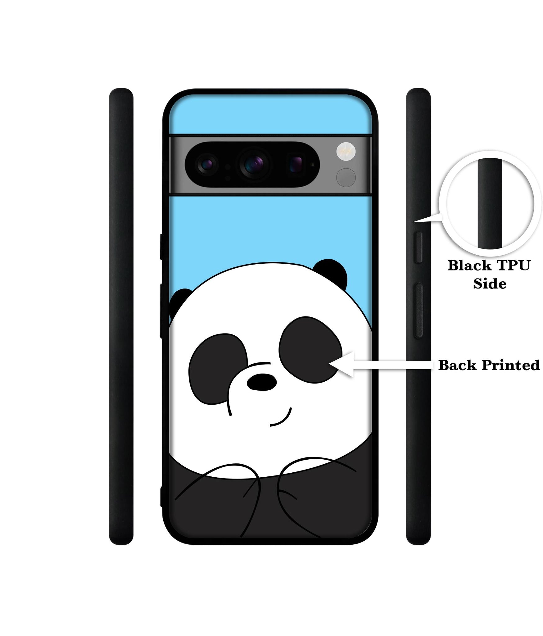 Cute Panda Designer 2D Printed Back Case Cover for Google Pixel 8 Pro 5G