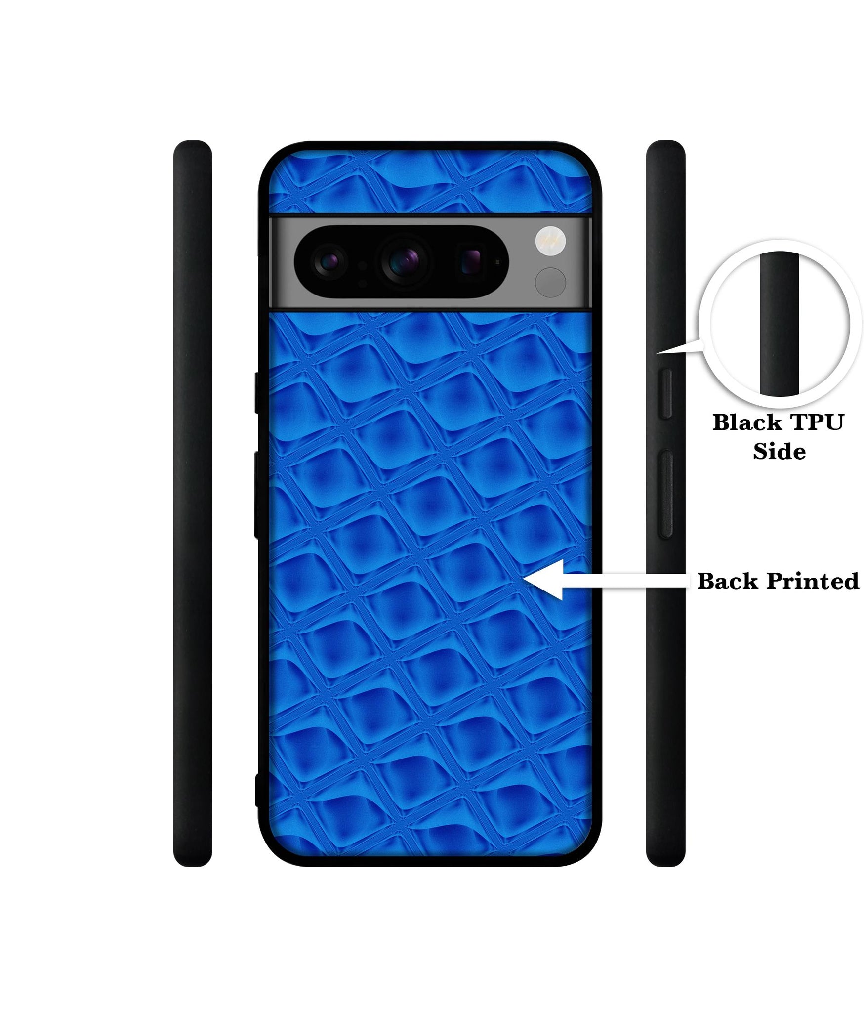 Blue Diamond Designer 2D Printed Back Case Cover for Google Pixel 8 Pro 5G