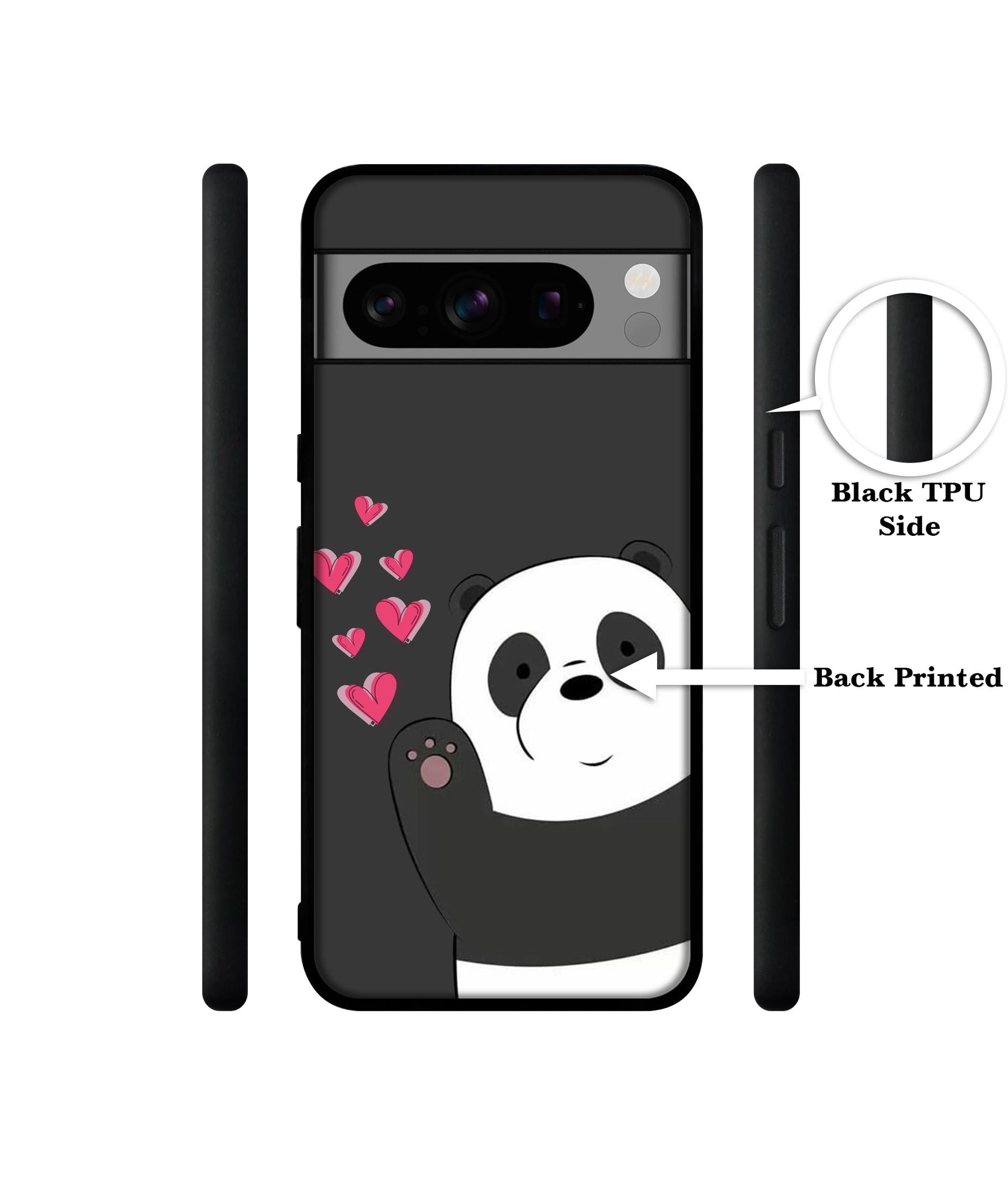Love Panda Designer 2D Printed Back Case Cover for Google Pixel 8 Pro 5G