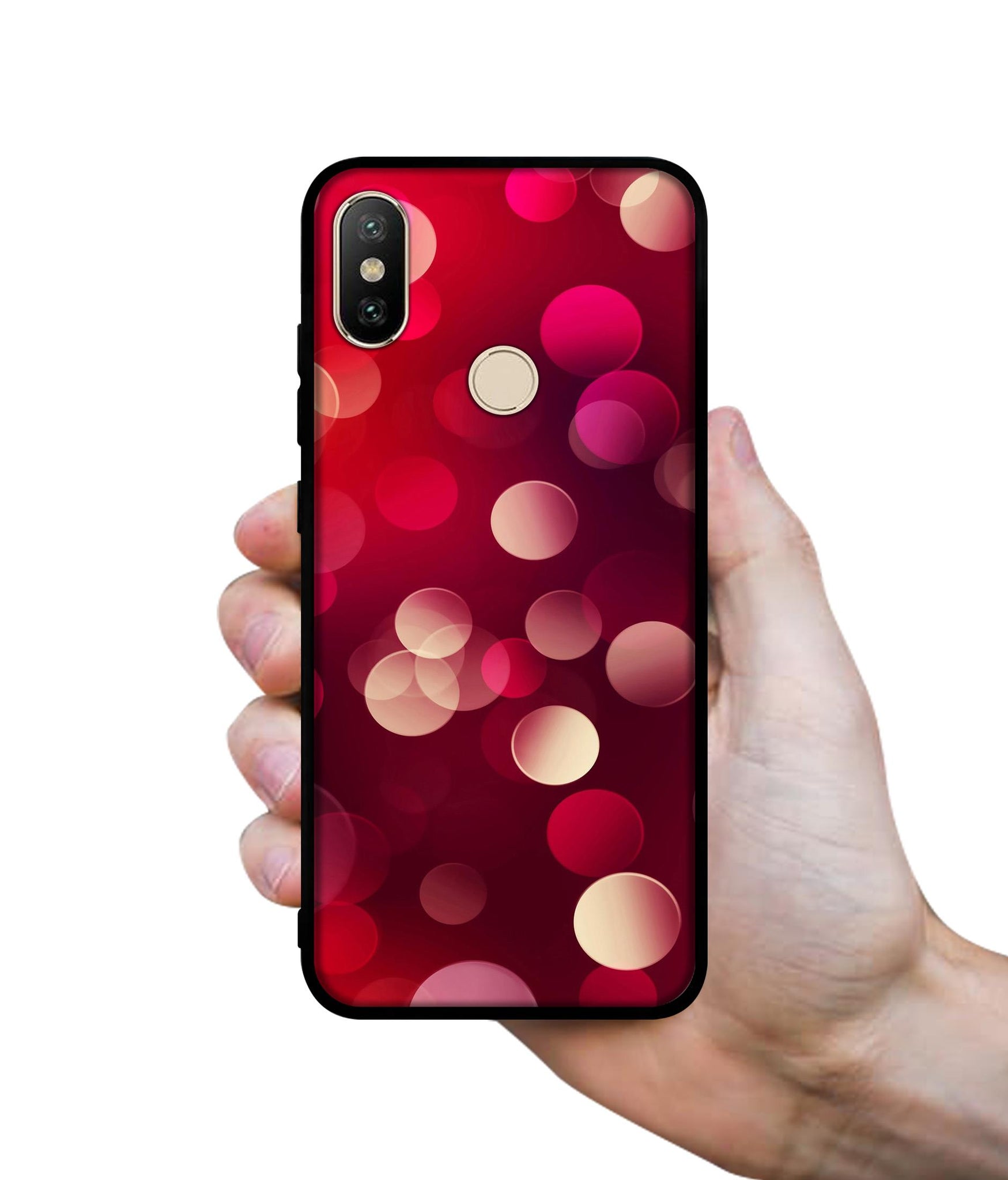 3D Circles Designer 2D Printed Back Case Cover for Mi A2 4G