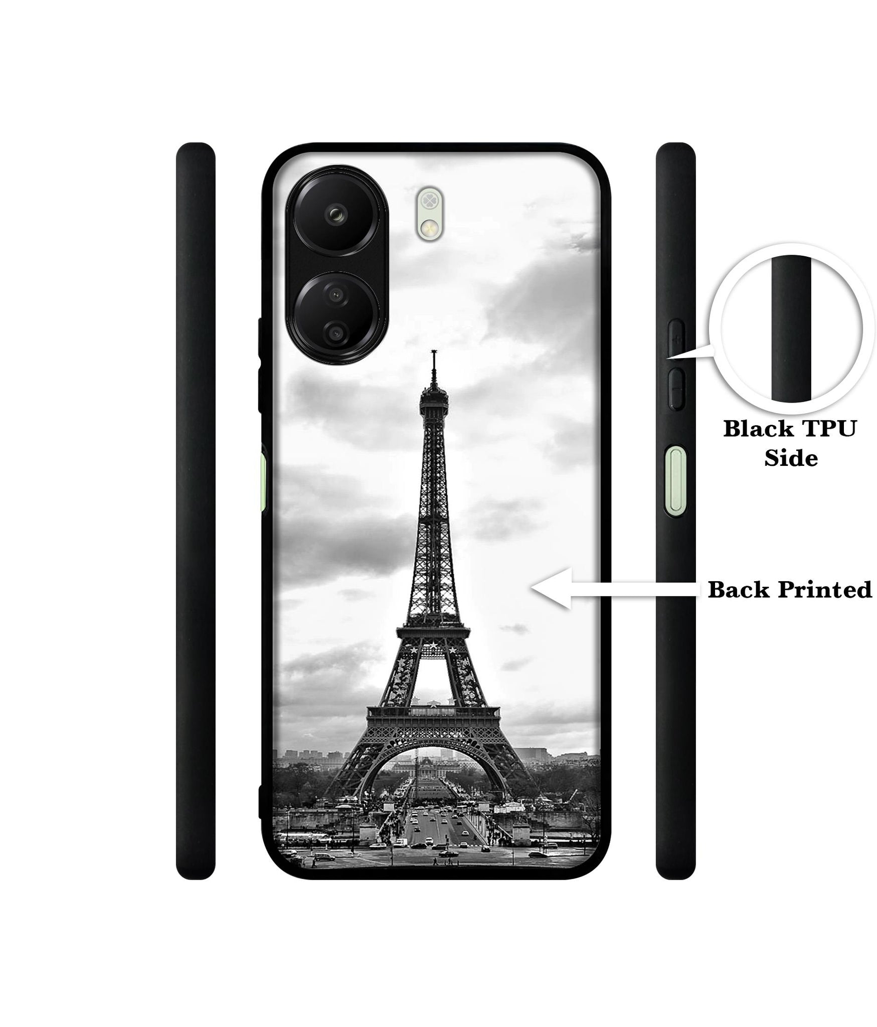Eiffel Tower Designer 2D Printed Back Case Cover for Mi Redmi 13C 4G / Poco C65 4G