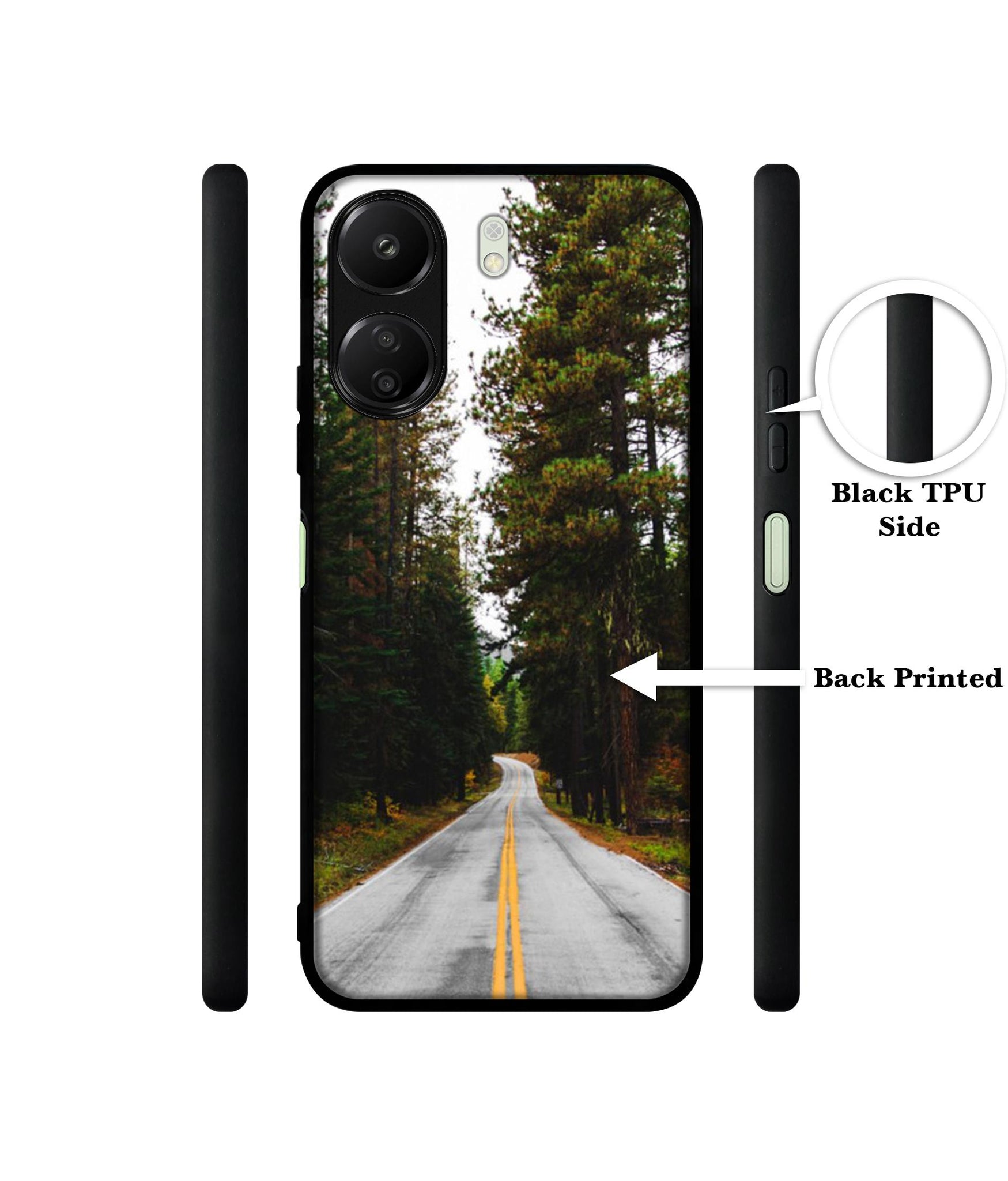 Road Photo Designer 2D Printed Back Case Cover for Mi Redmi 13C 4G / Poco C65 4G