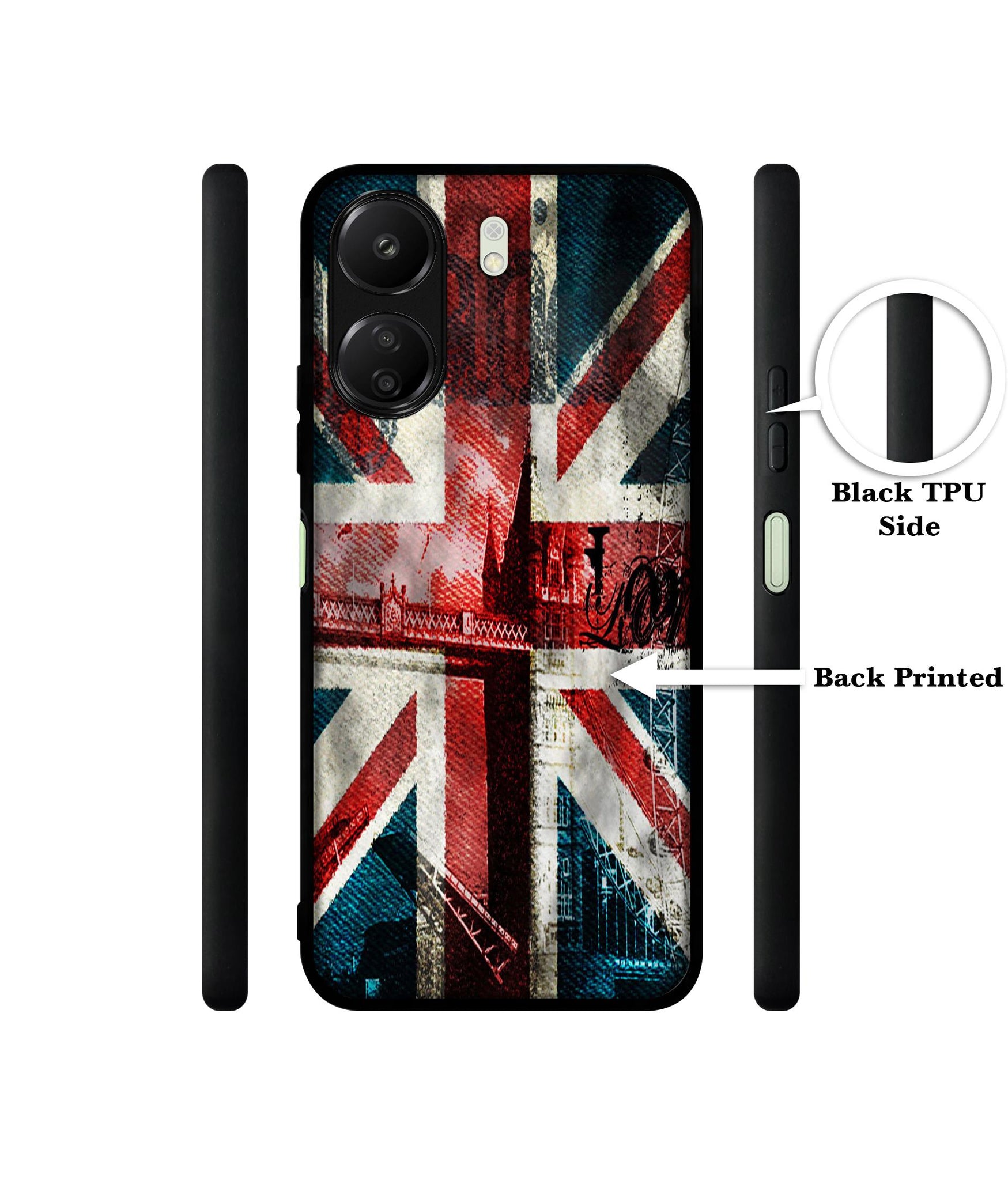 London Flag wallpaper Designer 2D Printed Back Case Cover for Mi Redmi 13C 4G / Poco C65 4G
