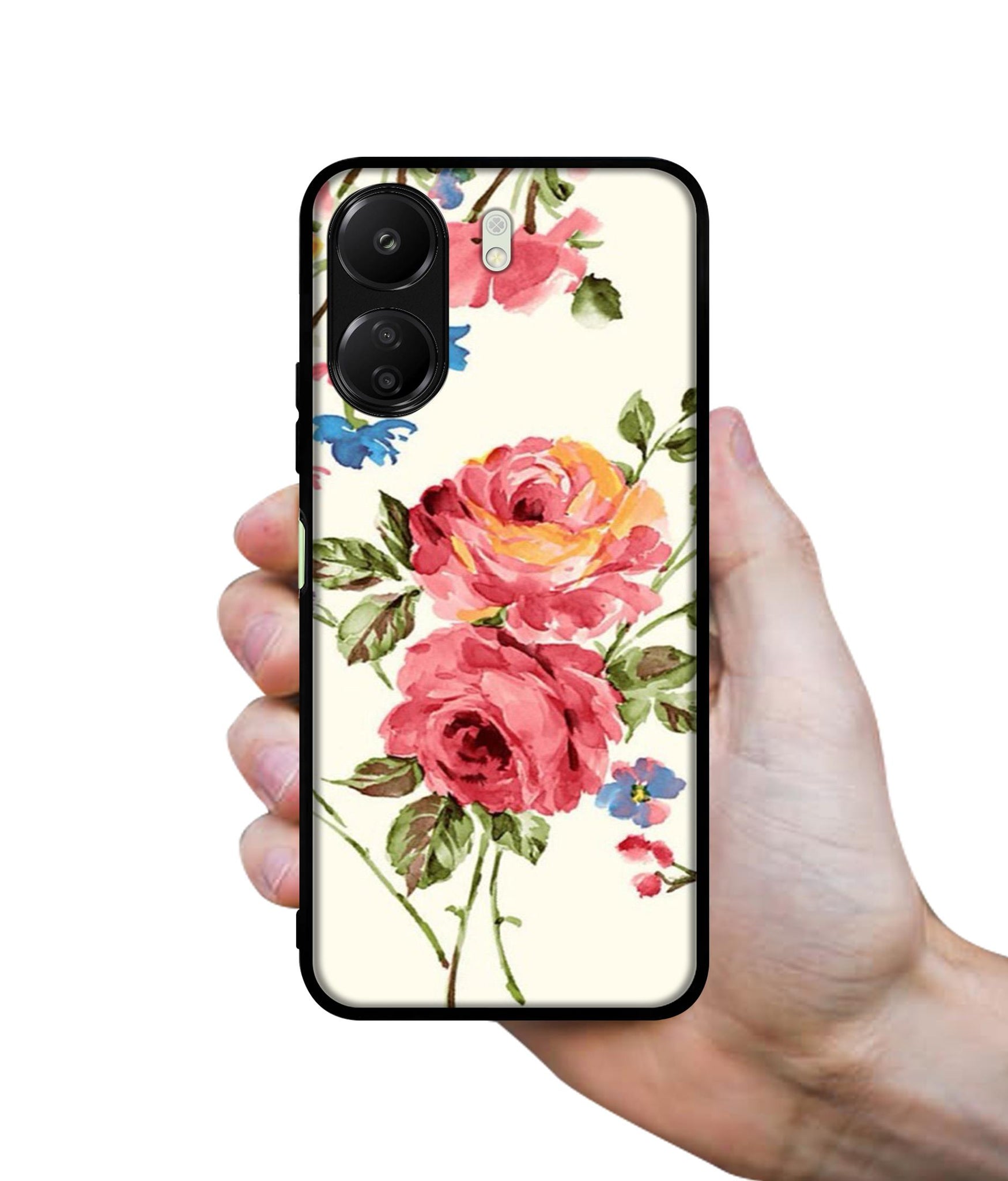 Vintage Painting Flower Designer 2D Printed Back Case Cover for Mi Redmi 13C 4G / Poco C65 4G